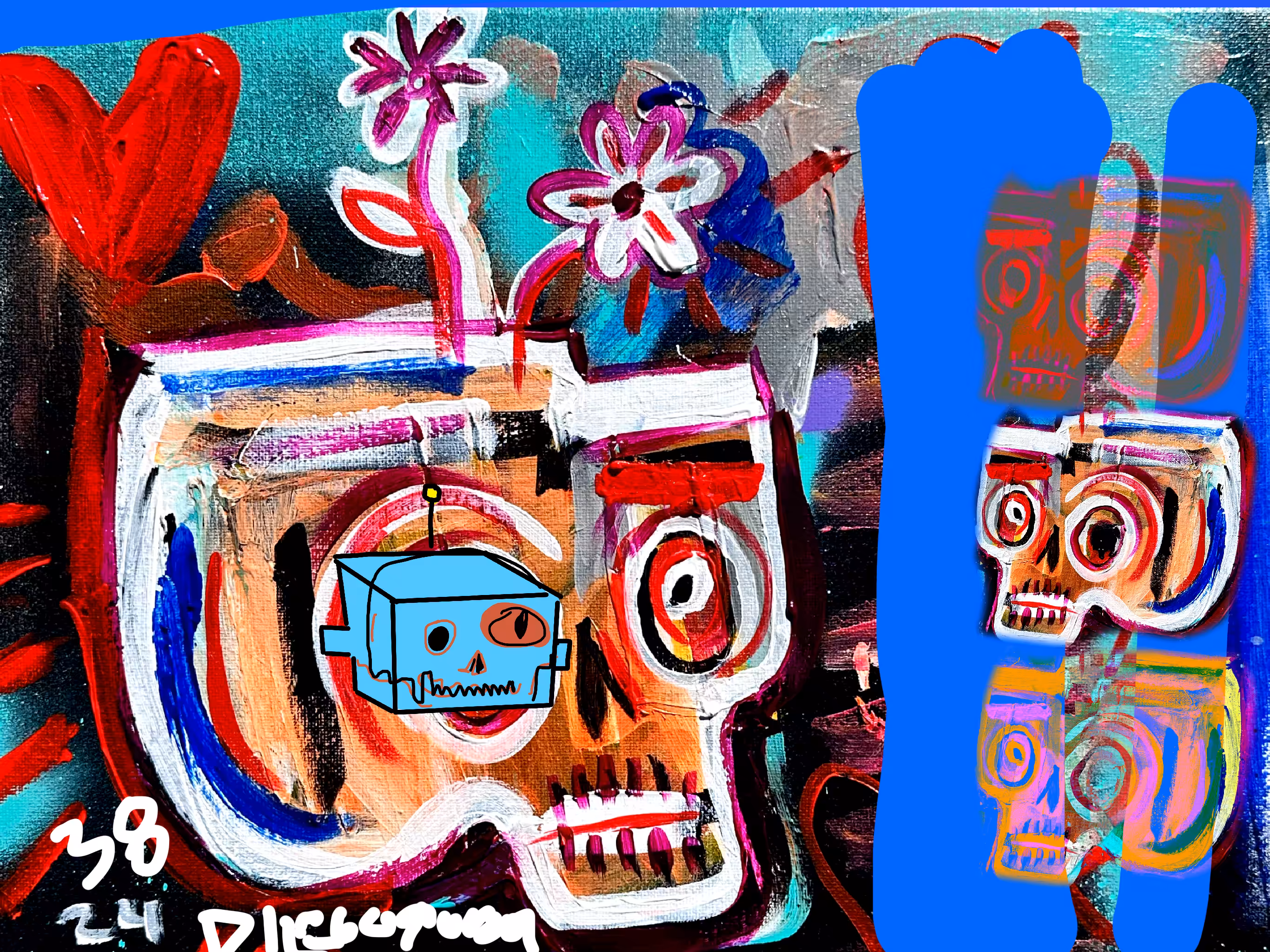 Skulls in rendition 