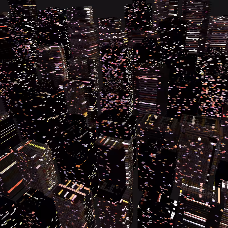 Night city glow #66