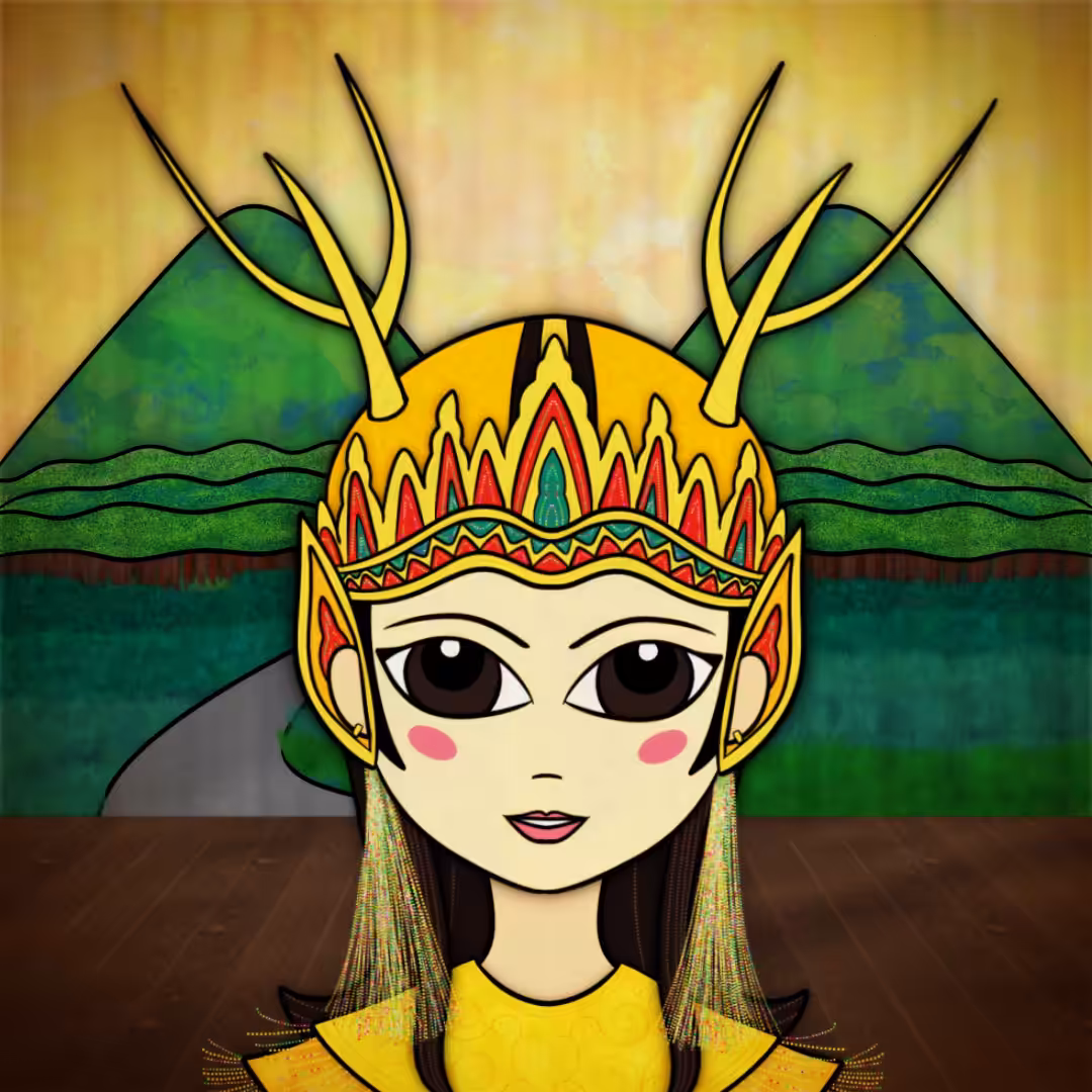An Indonesian Girl: Tari Kijang from Java & Bali