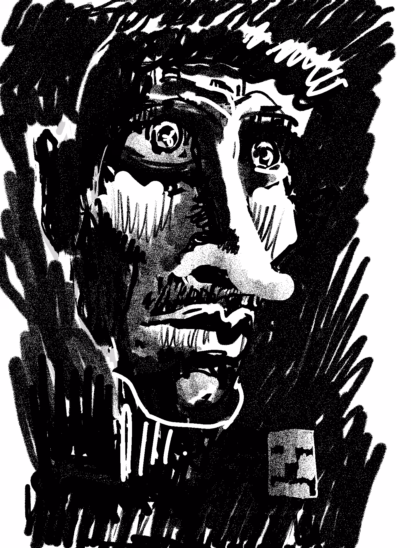 Drawing #22 from the 'On the go' serie