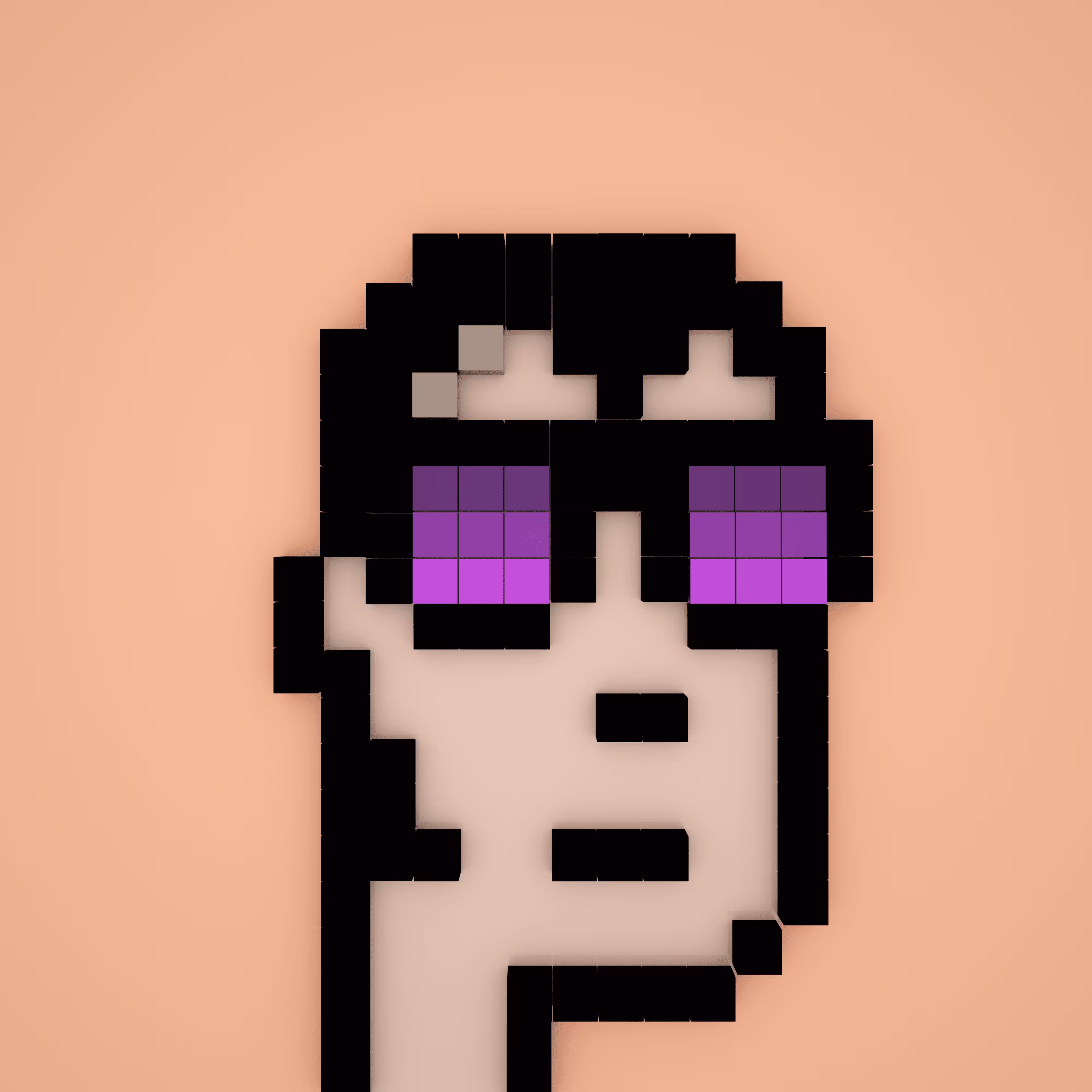 3D Pixel Cyrpto Punk#487 [4K]