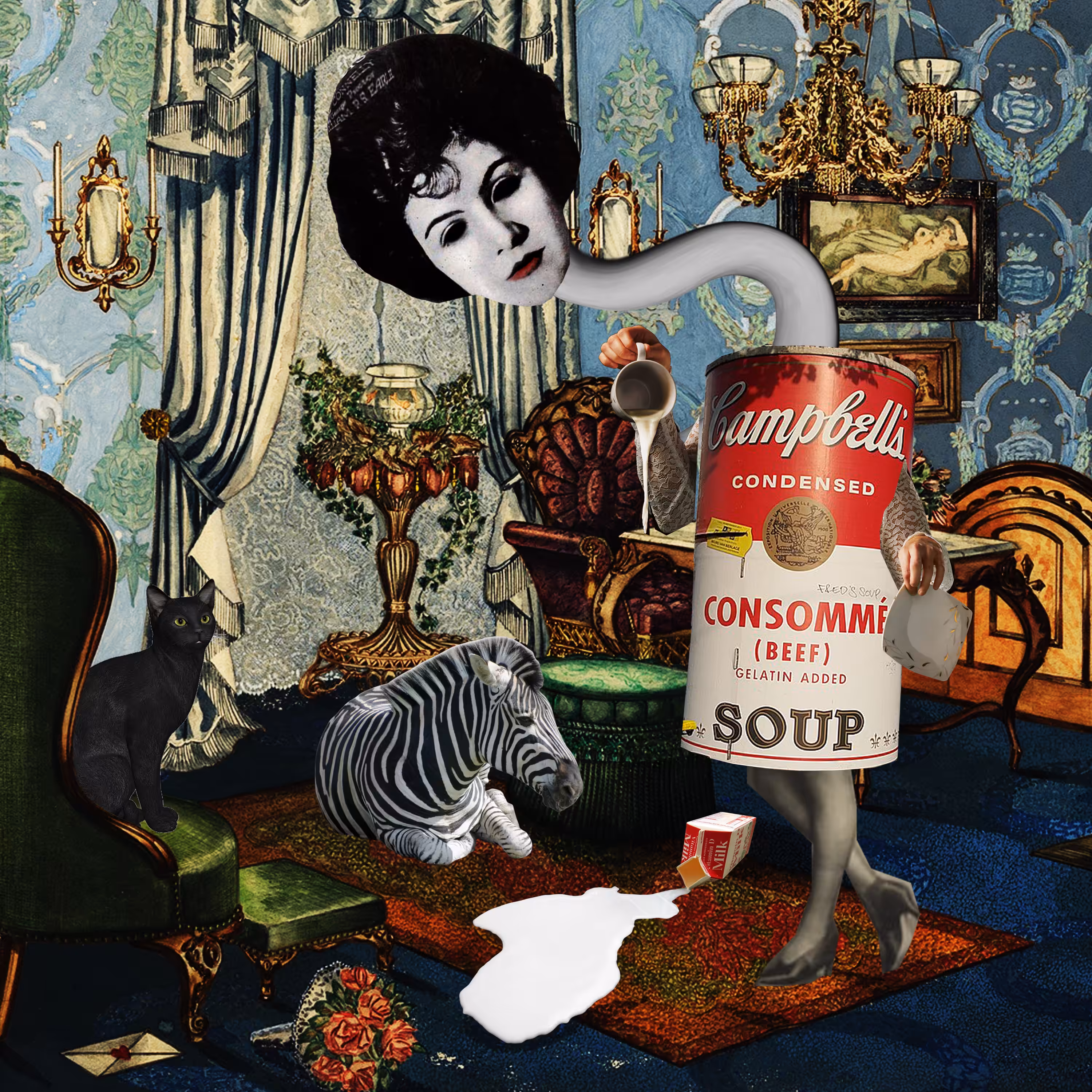 Kolase:  Ms. Campbell's living room