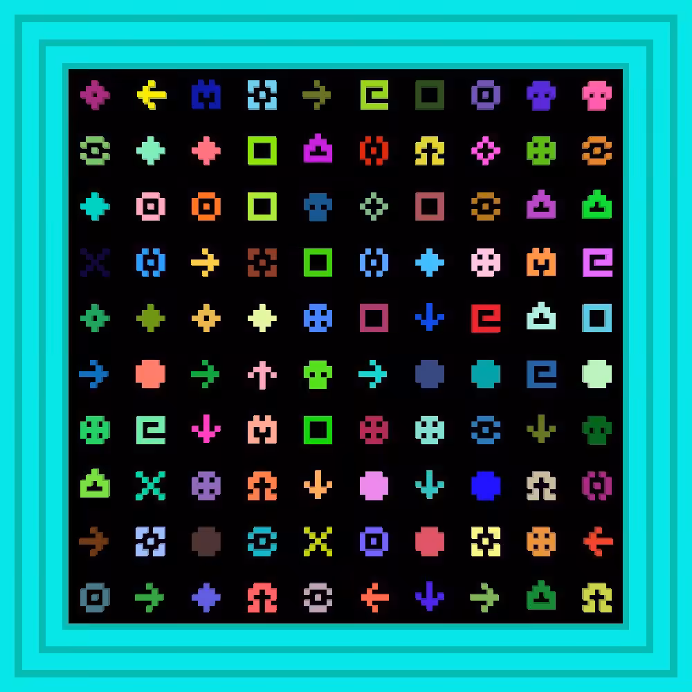 0869565454 :: Procedural Symbols #166/1000