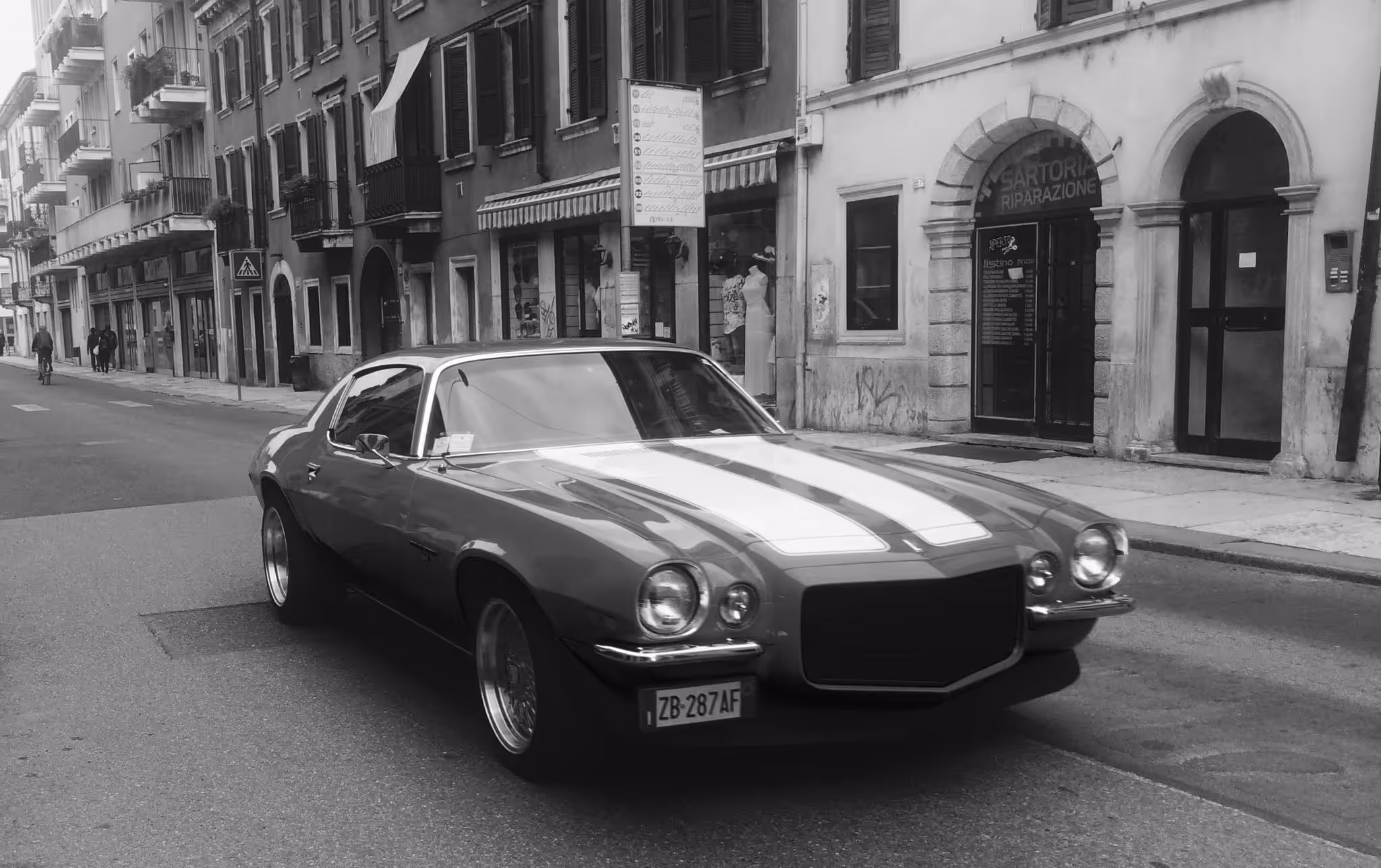 "American Muscle, Italian Streets."