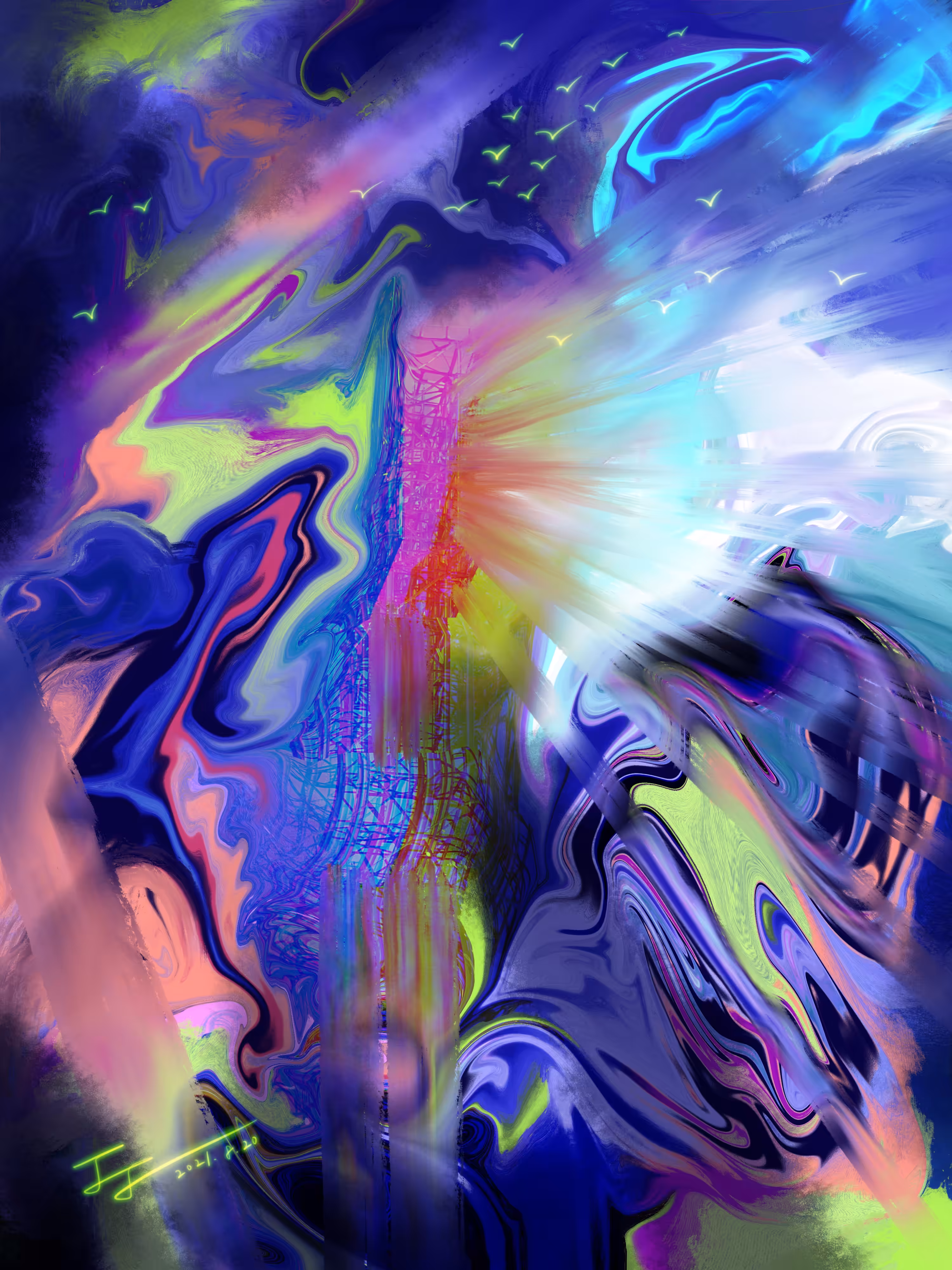 Abstract Painting ; Abstract Vibes: Wolmido