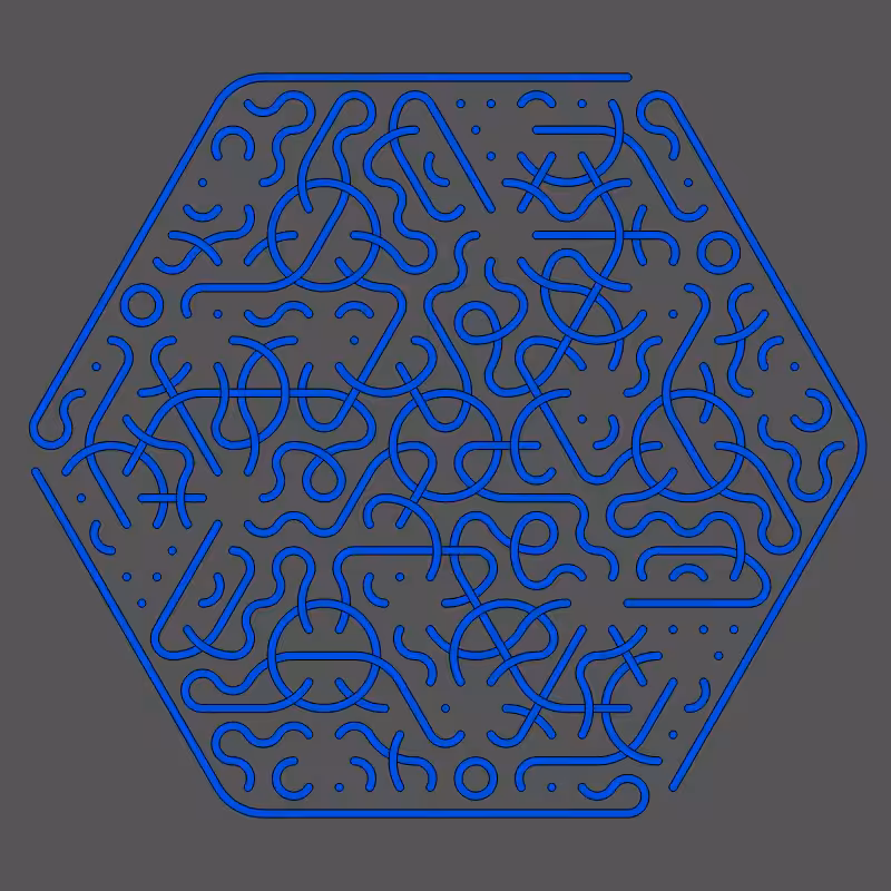 Threefold Symmetry - Dark Variations #174