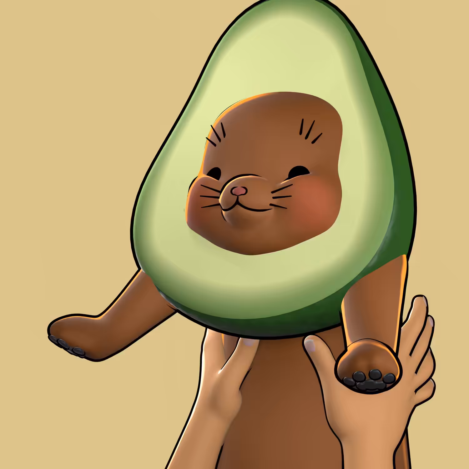 Holding a Cat: #043 Avocado