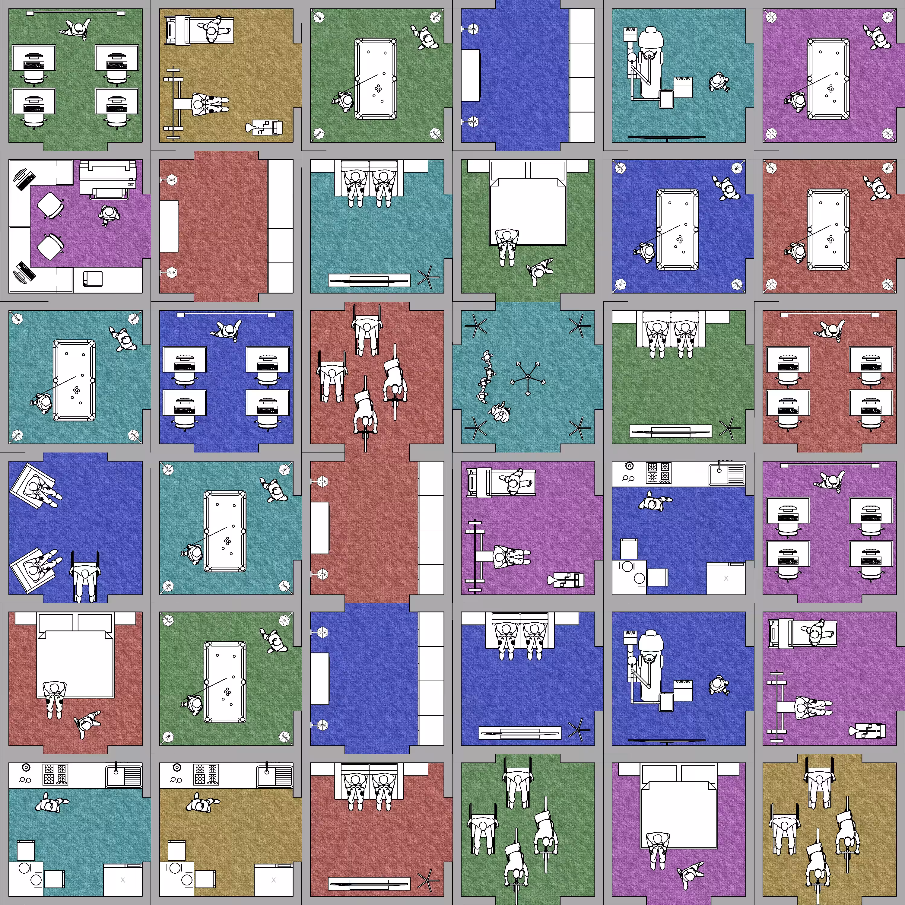 Harlequin block building #5