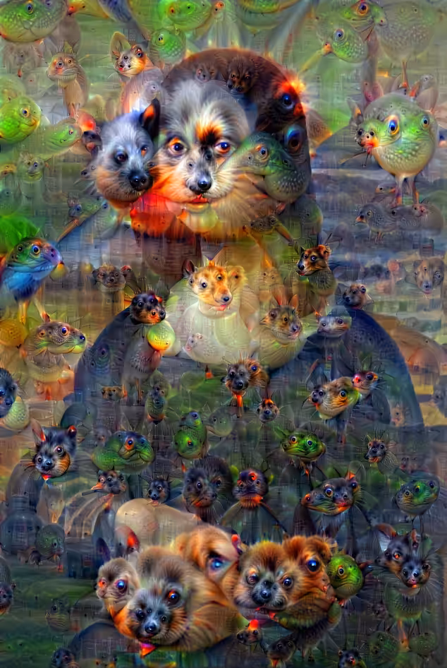 Trippy Dog Mona Lisa