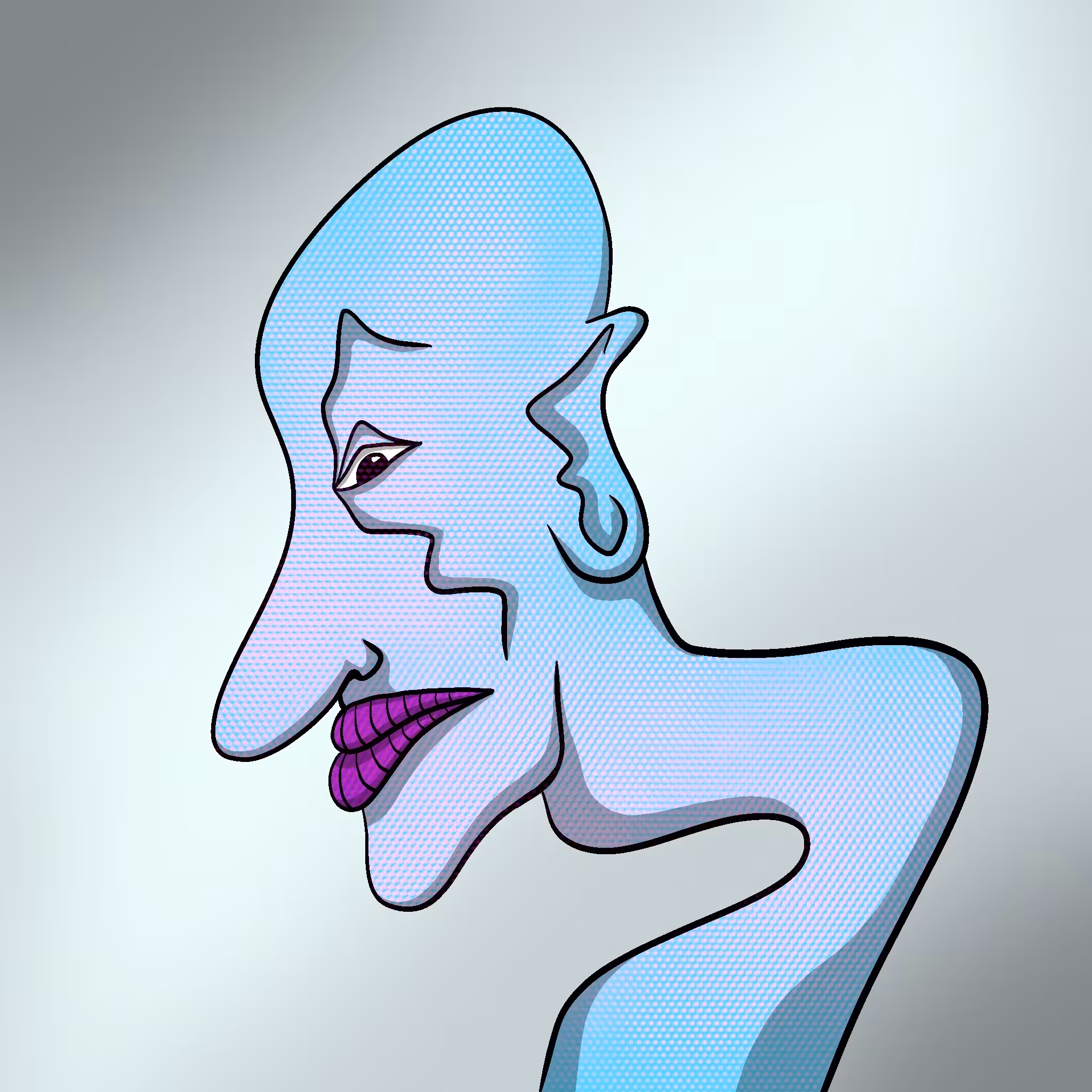 FAWKFACES: #77 Lucky Nude Face 