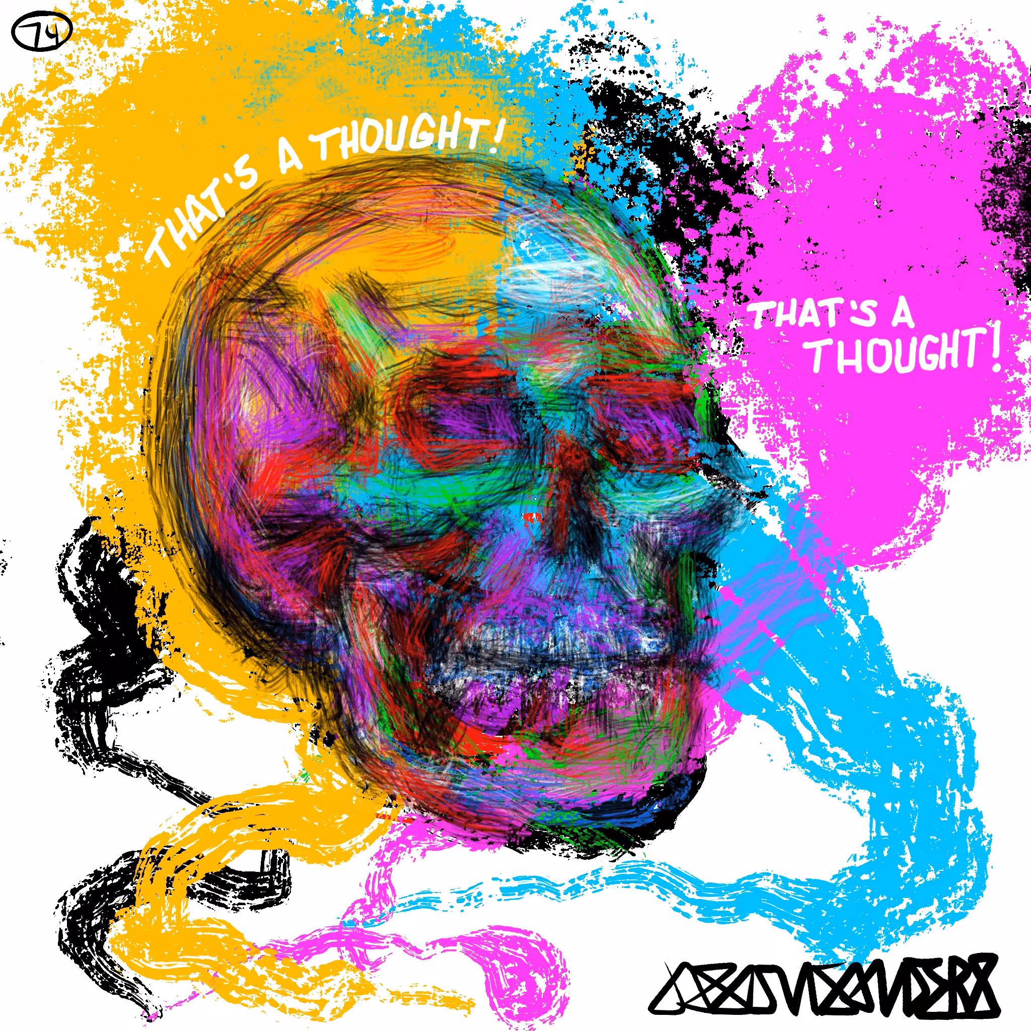 DrainedEye Skull #74: 'THAT'S A THOUGHT!'