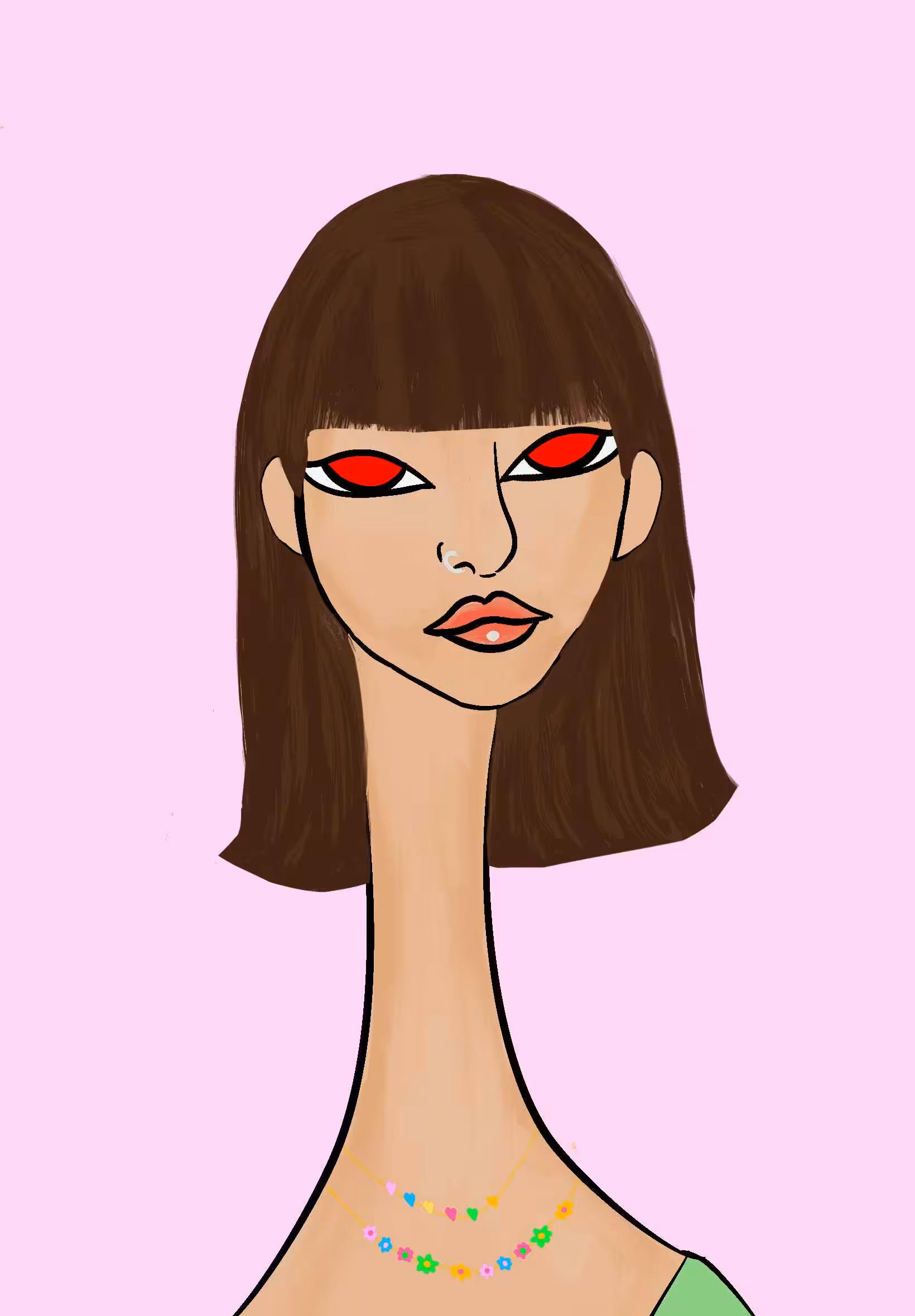 Long Neckie Ladies: Long Neckie Lady #210