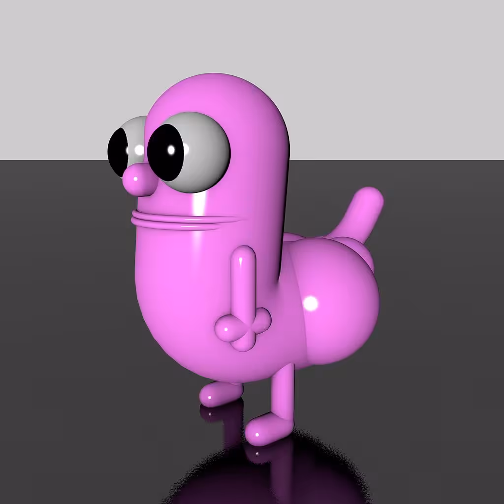 Cryptoy 1st Genesis Collection: Dick Butt (Pink) - Cryptoy #047