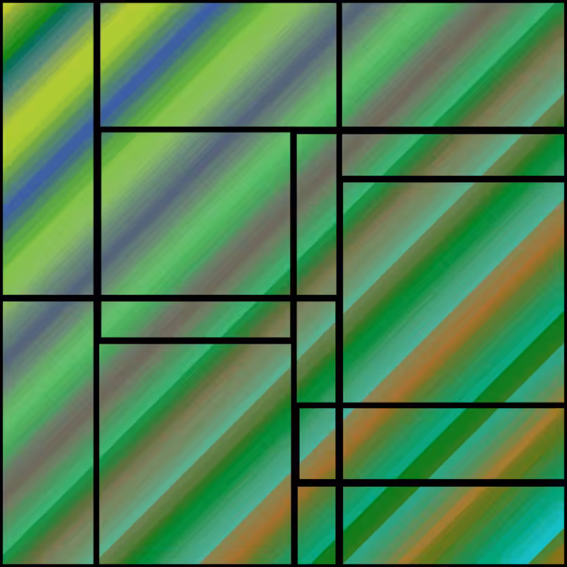 Stacked Mondrian #13