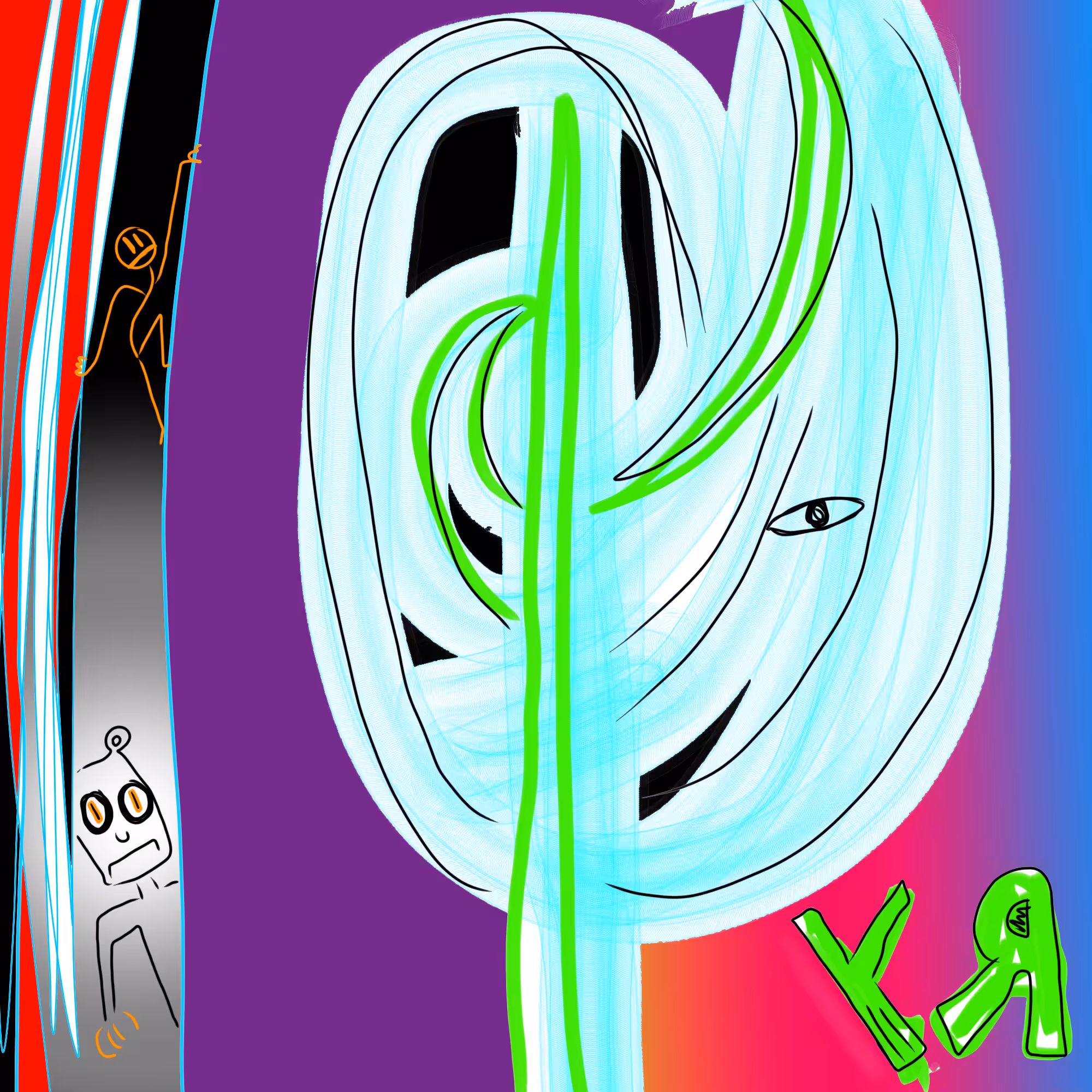 Post-Apocalypse ARTZ: "Turbulence (Original)" by Richard F. Yates (Holy Fool)