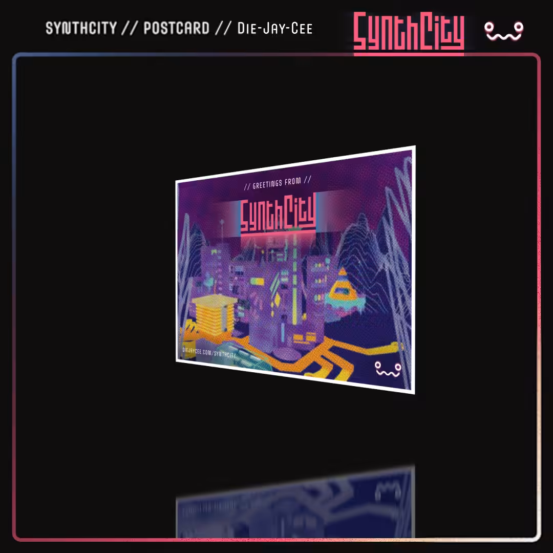 SYNTHCITY - postcard