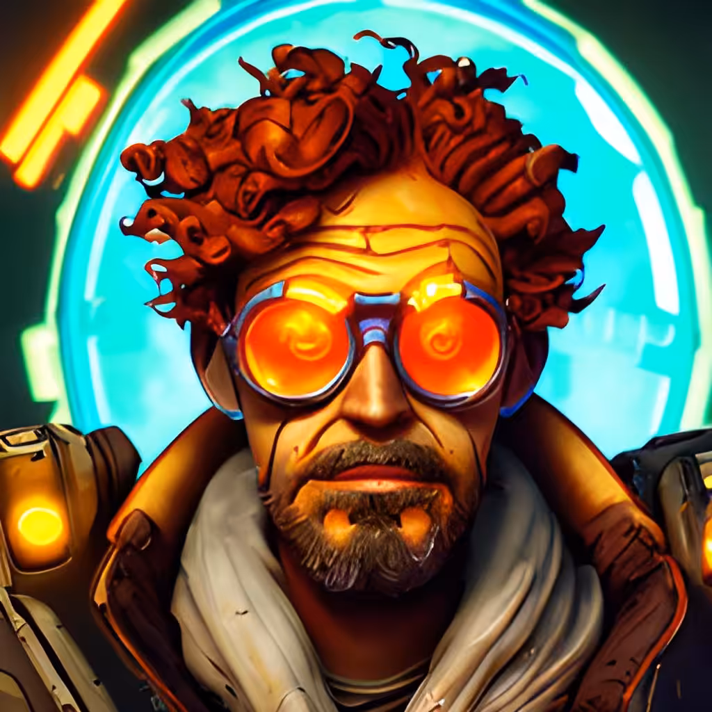 Red-haired spaceship pilot.