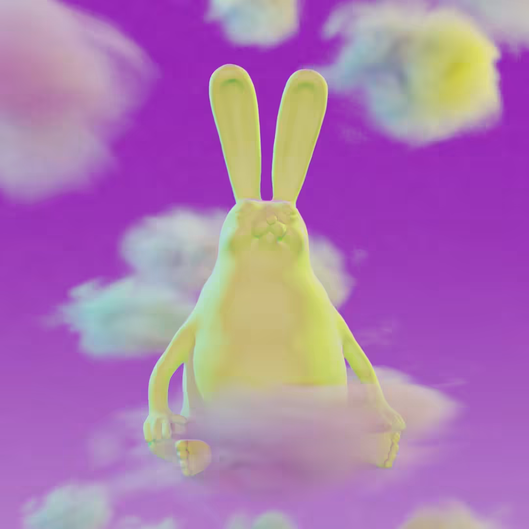 "BE HARE NOW" #8BFF00