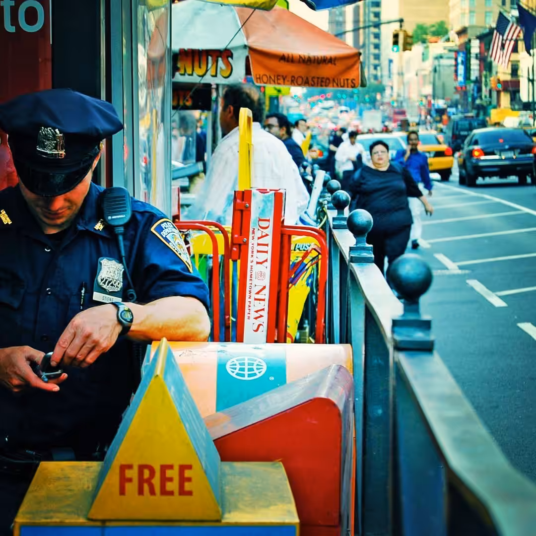 Photowalking NYC : NYPD Flip Phone