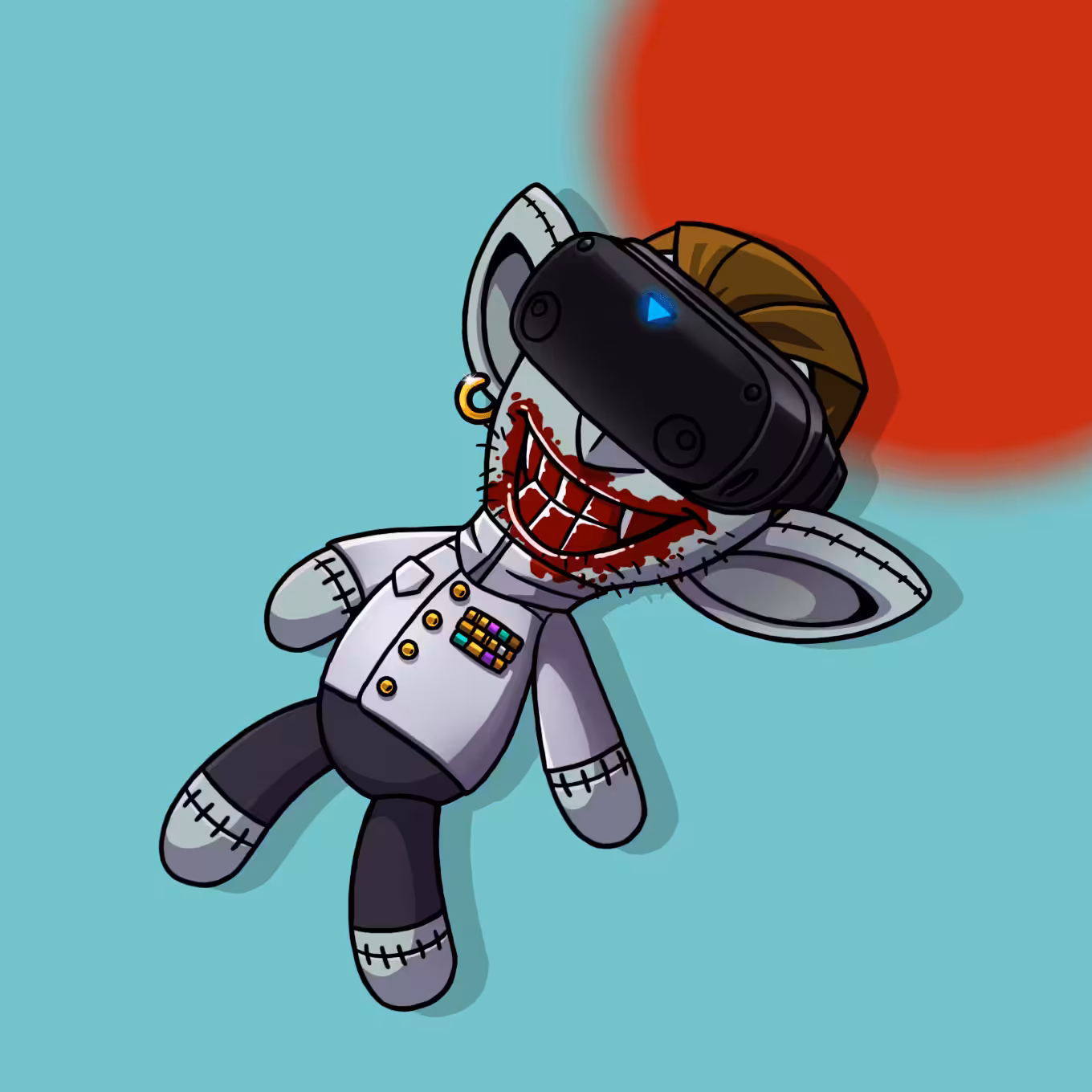 #4324 Sneaky Vampire Teddy 