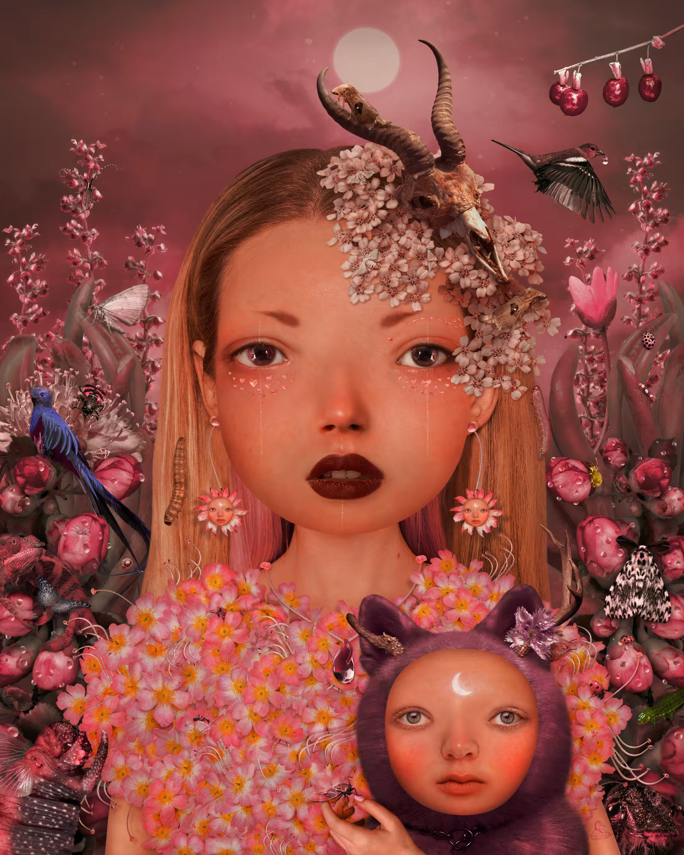 Collage Doll #002 "Luna"