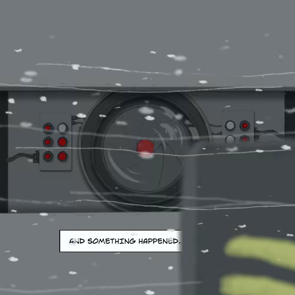 CITIZEN Issue #0 (A Brief History of the Near Future): Panel 13: Something happened