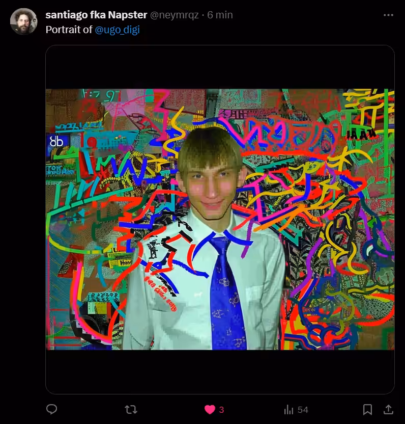 Santiago tweeted my portrait