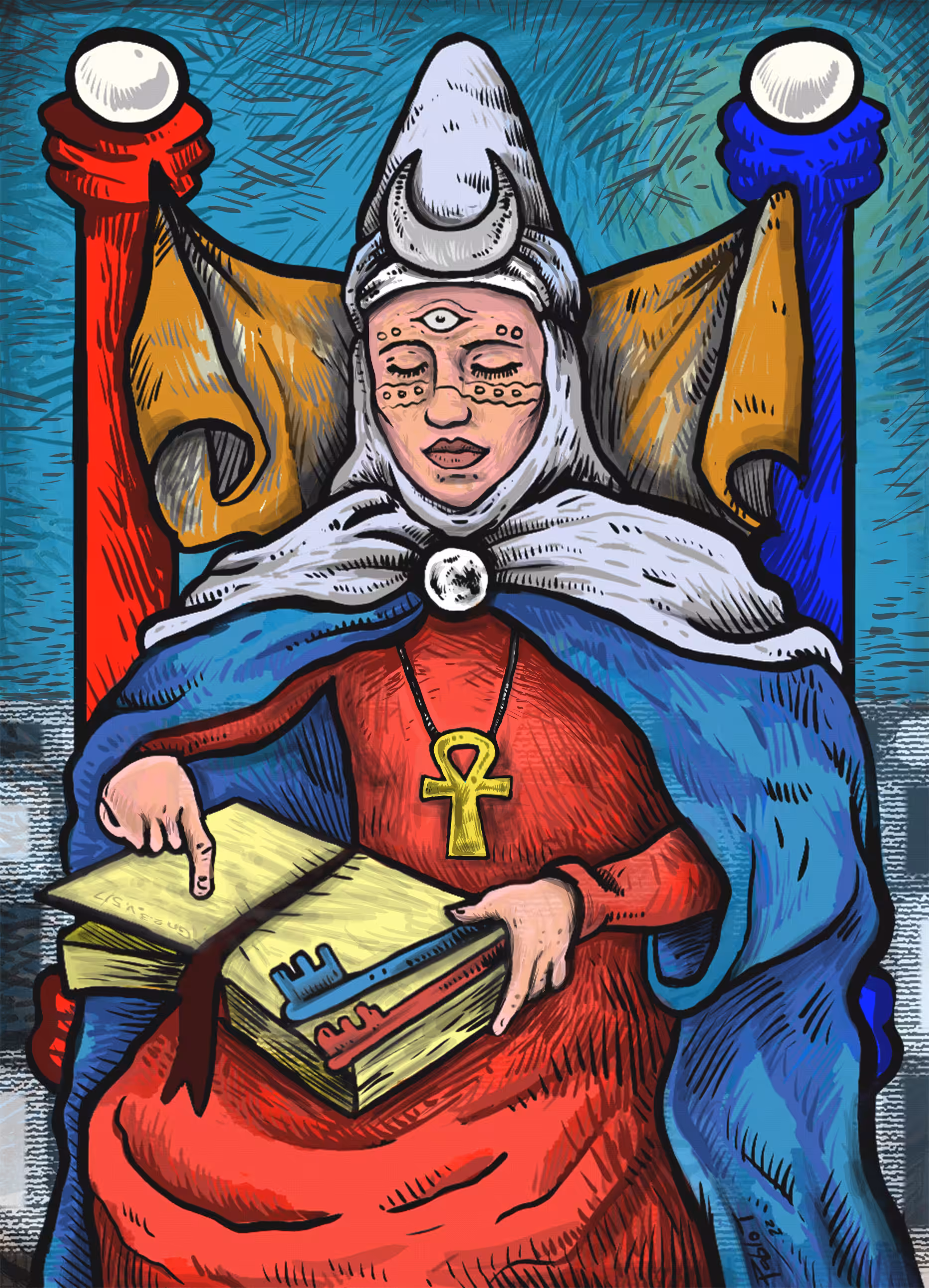 "The High Priestess"  