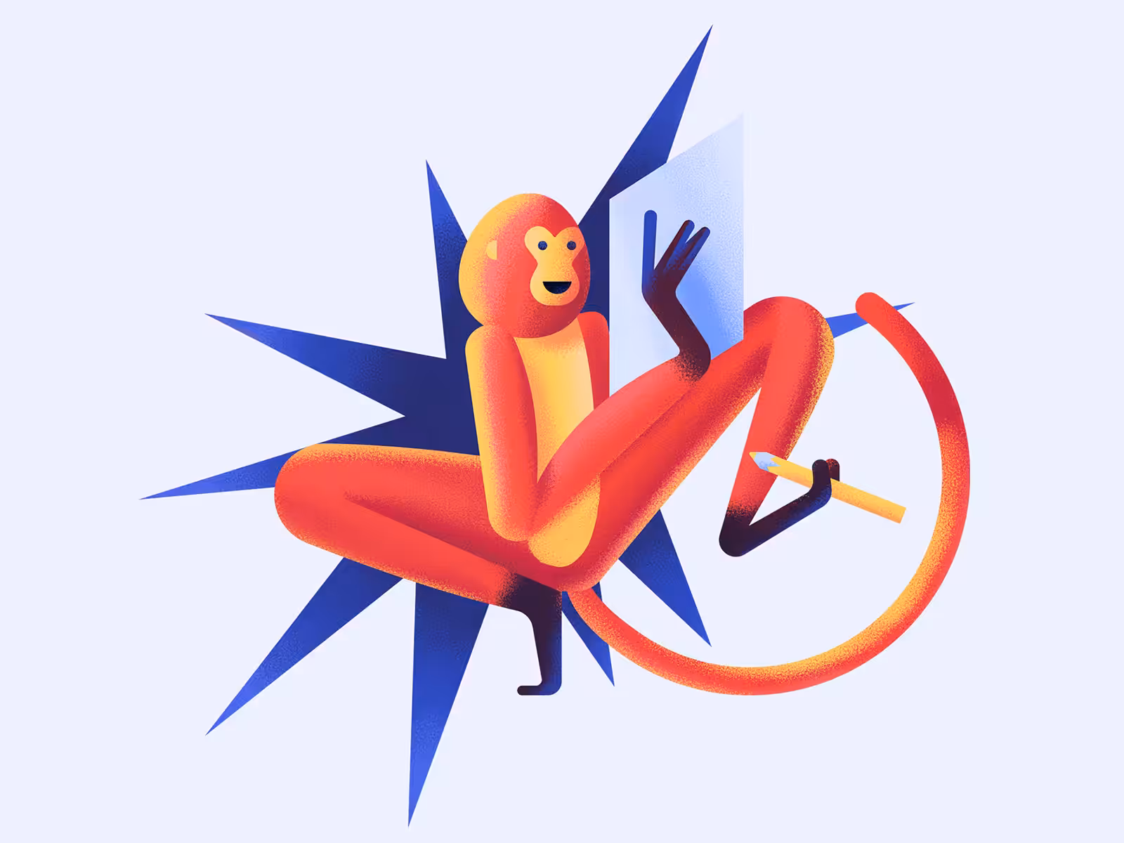 Red monkey