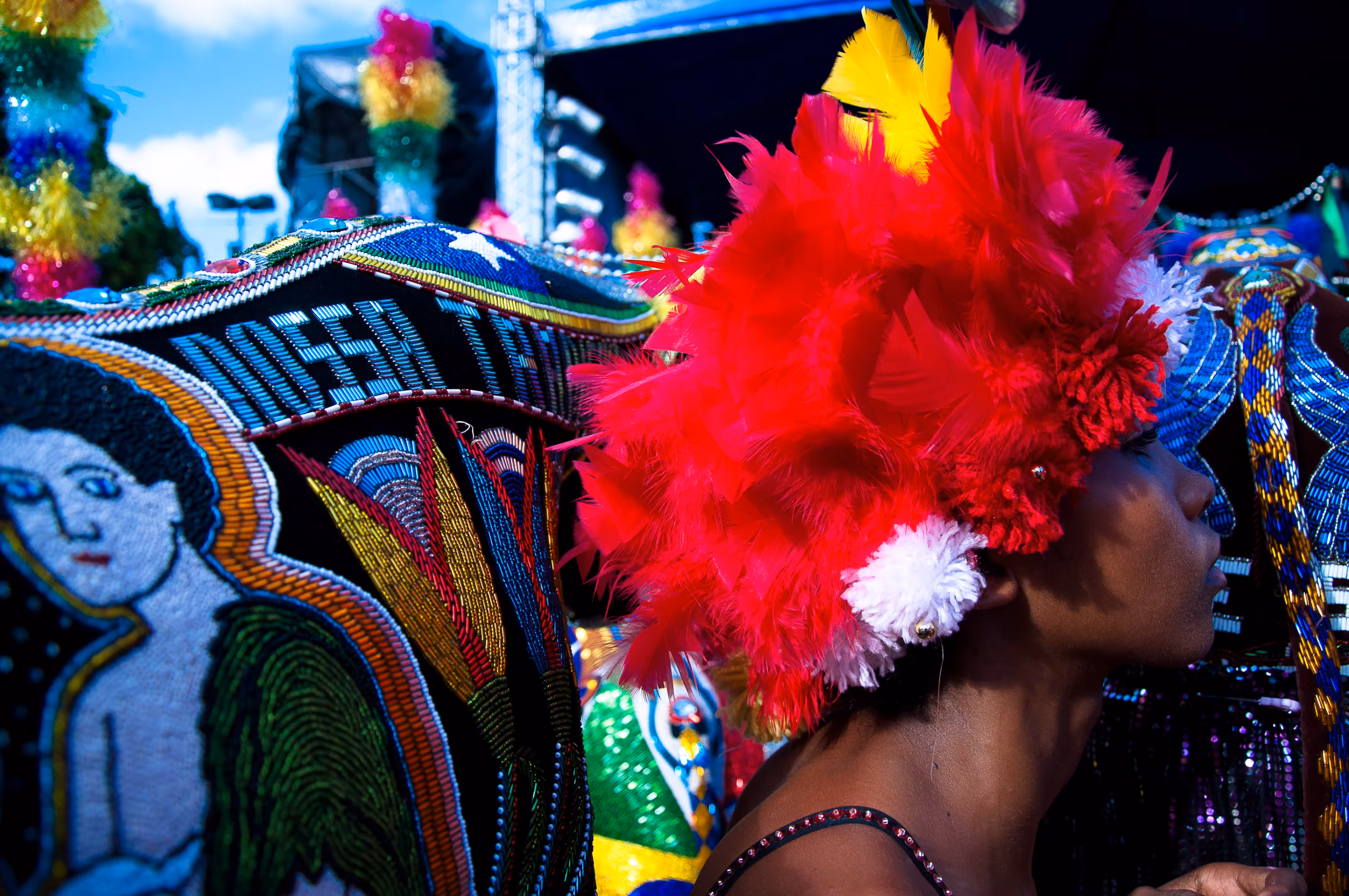 “The Brincante in a Red Feather Hat”