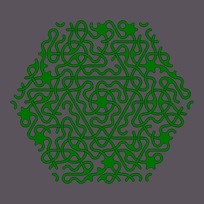 Threefold Symmetry - Dark Variations #494