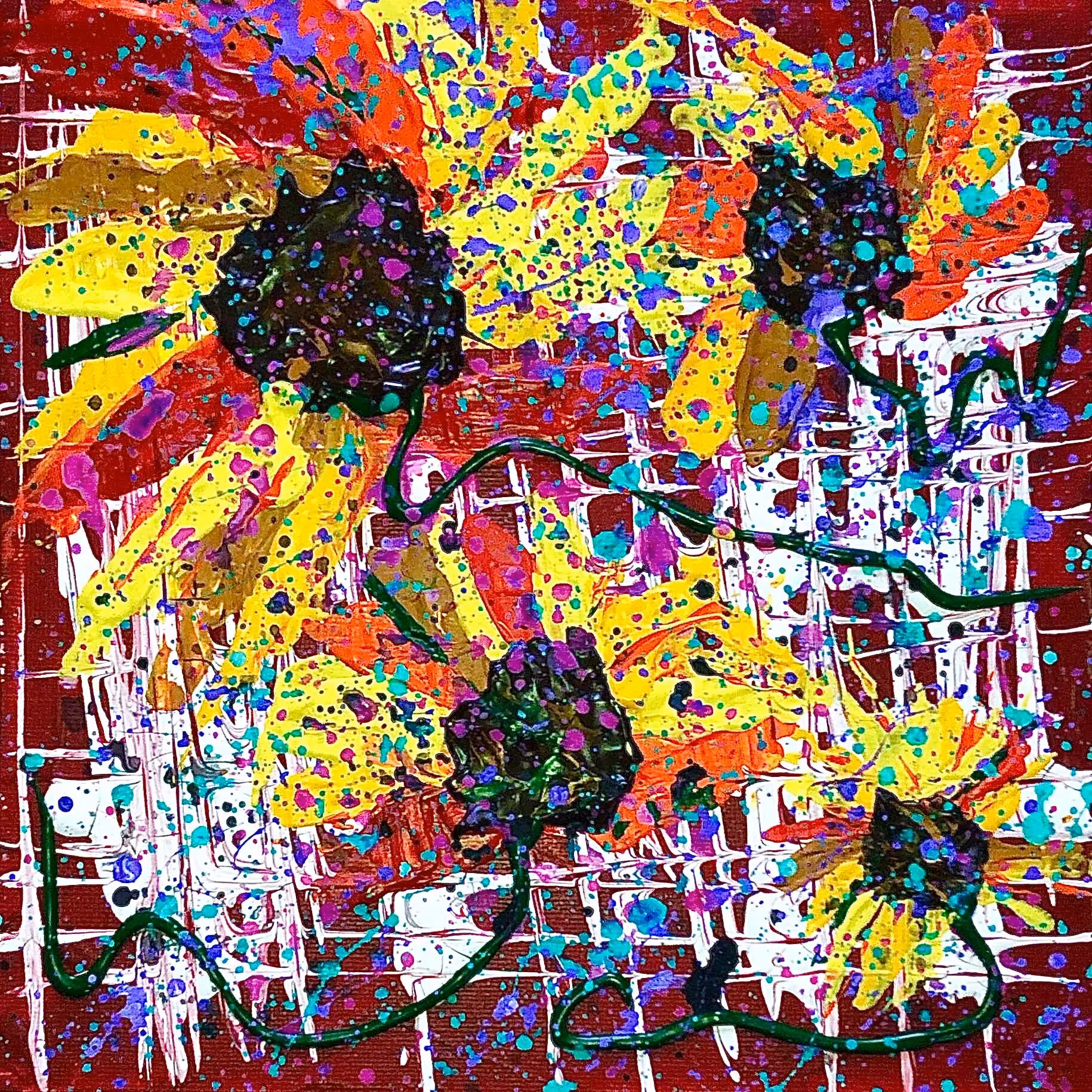 AS 4: Sunflowers On A Picnic Table