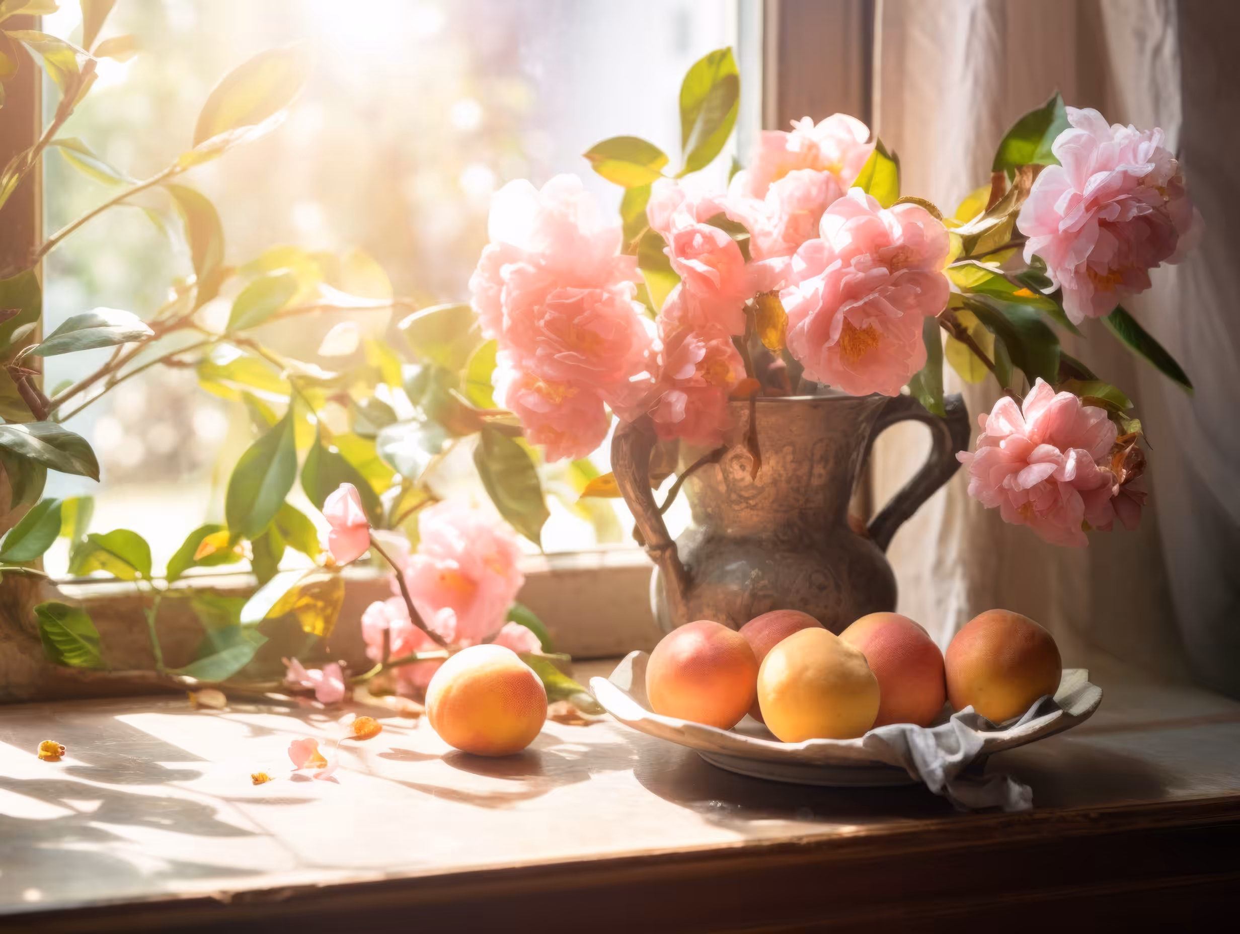 Still Life On Windowsill