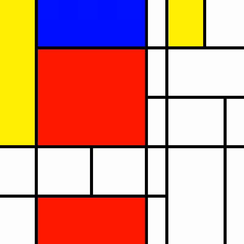 compositioninredblueandyellow.art, (NFT) #11
