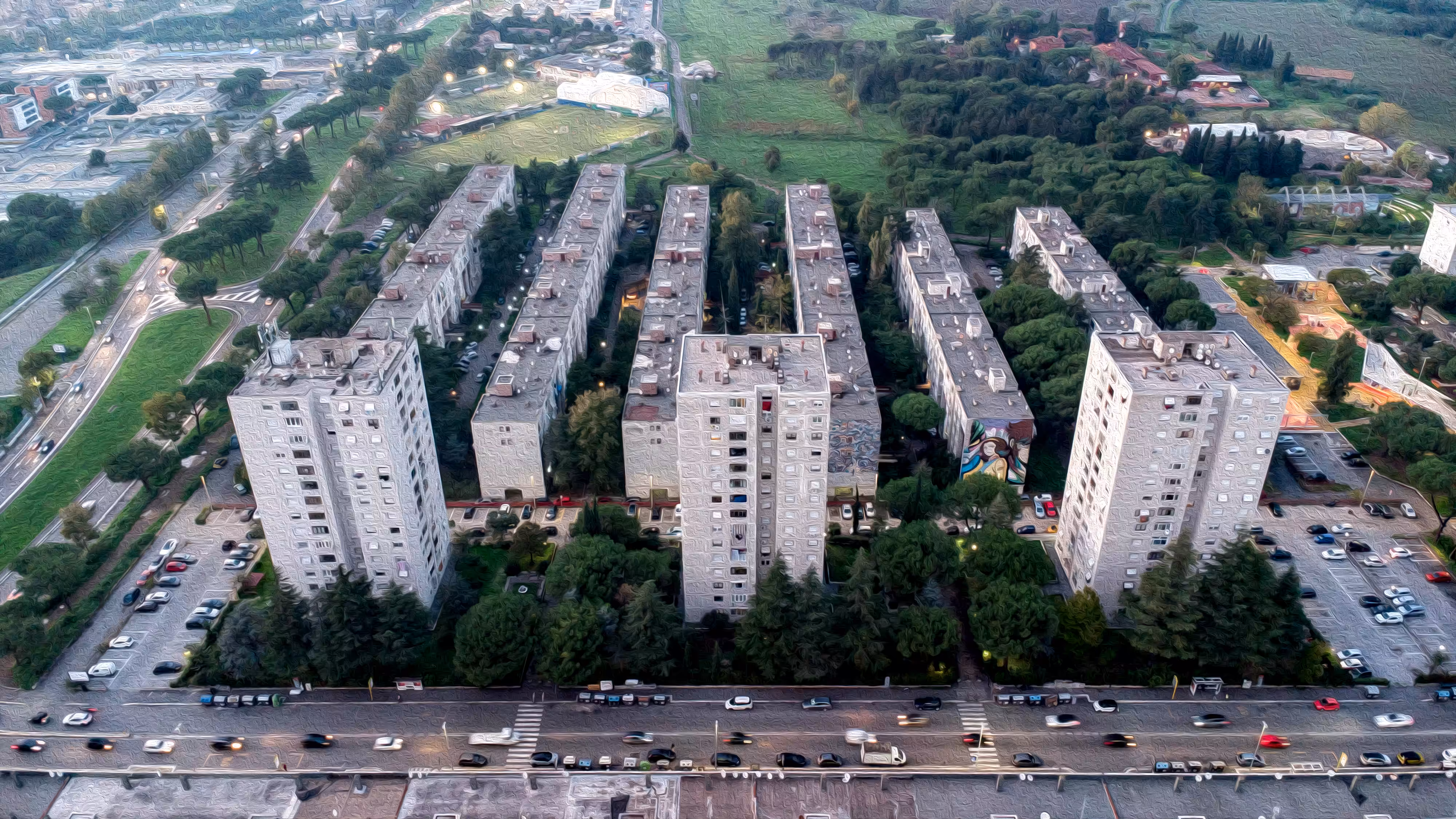 Palaces in the greenery