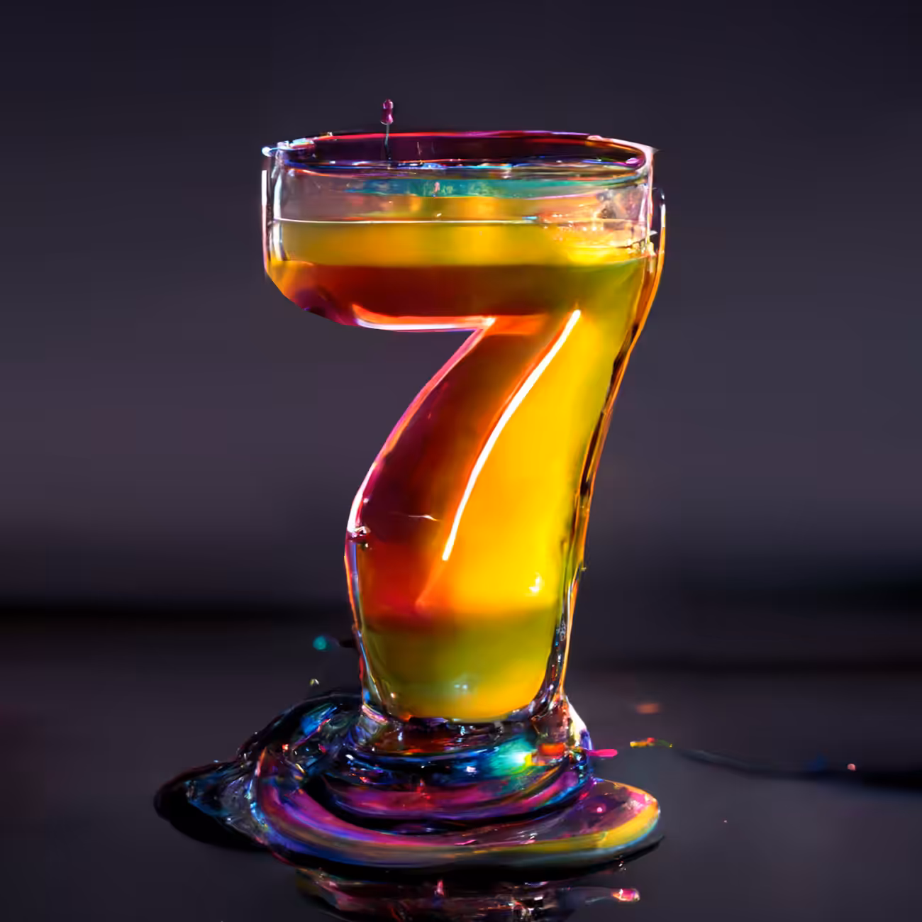 Shiny Liquid Alphabet Series - 7