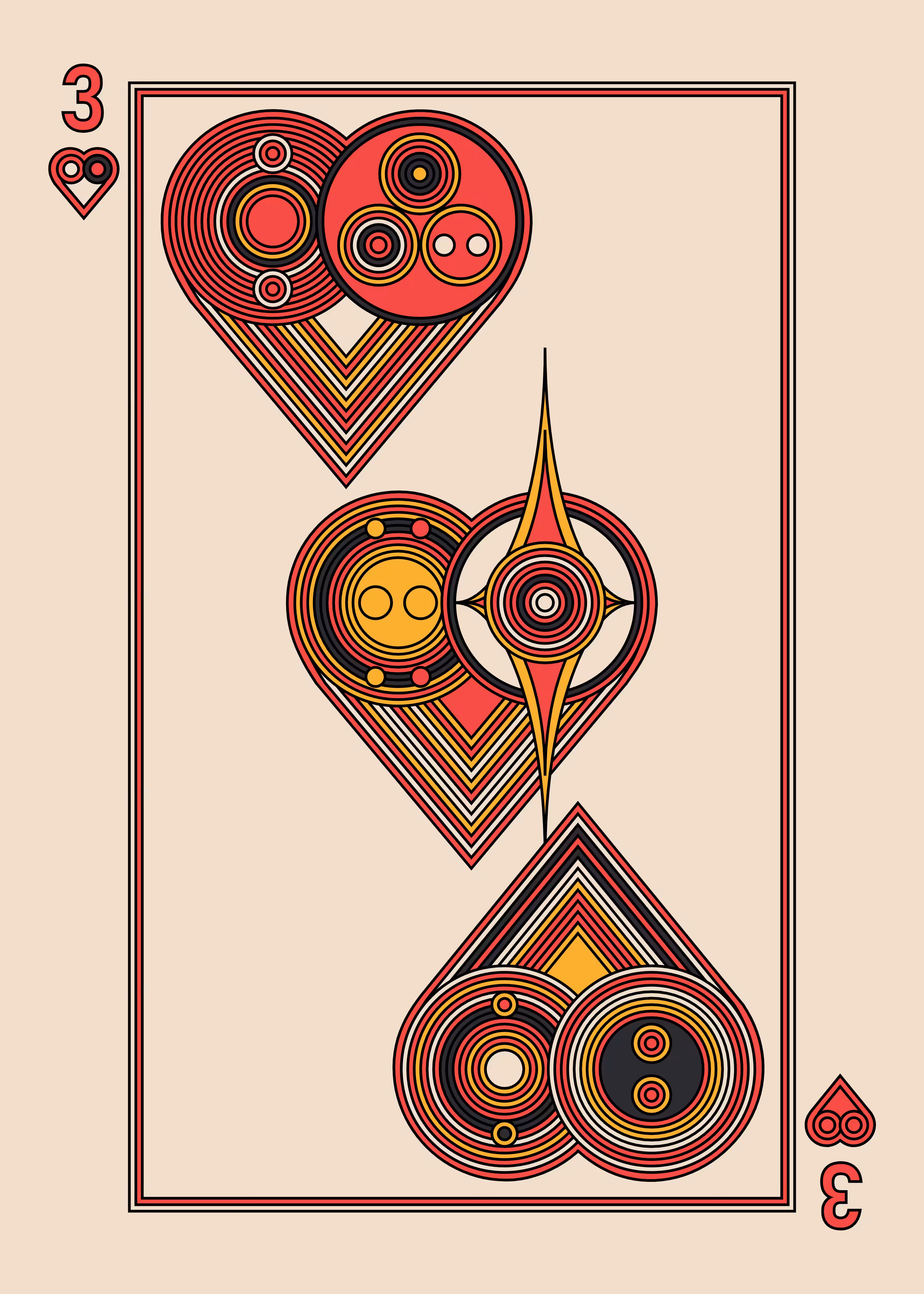 Three of Hearts Light