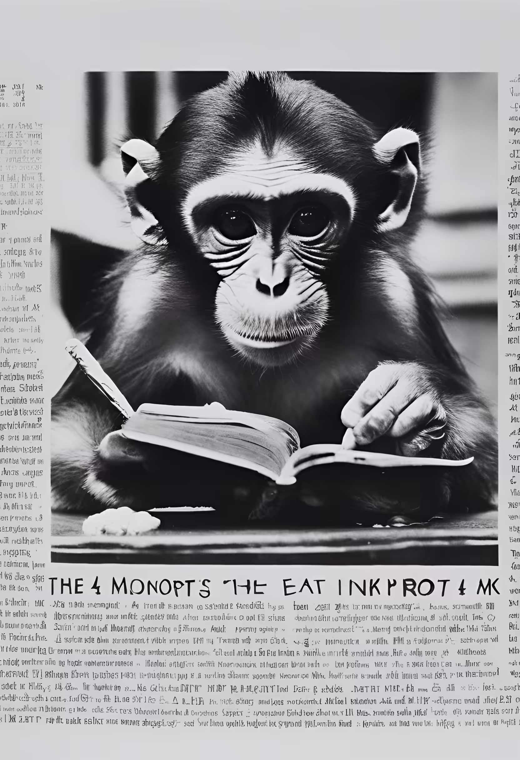 The Monkey of the Inkpot: Image Generated by Caballero's Poem