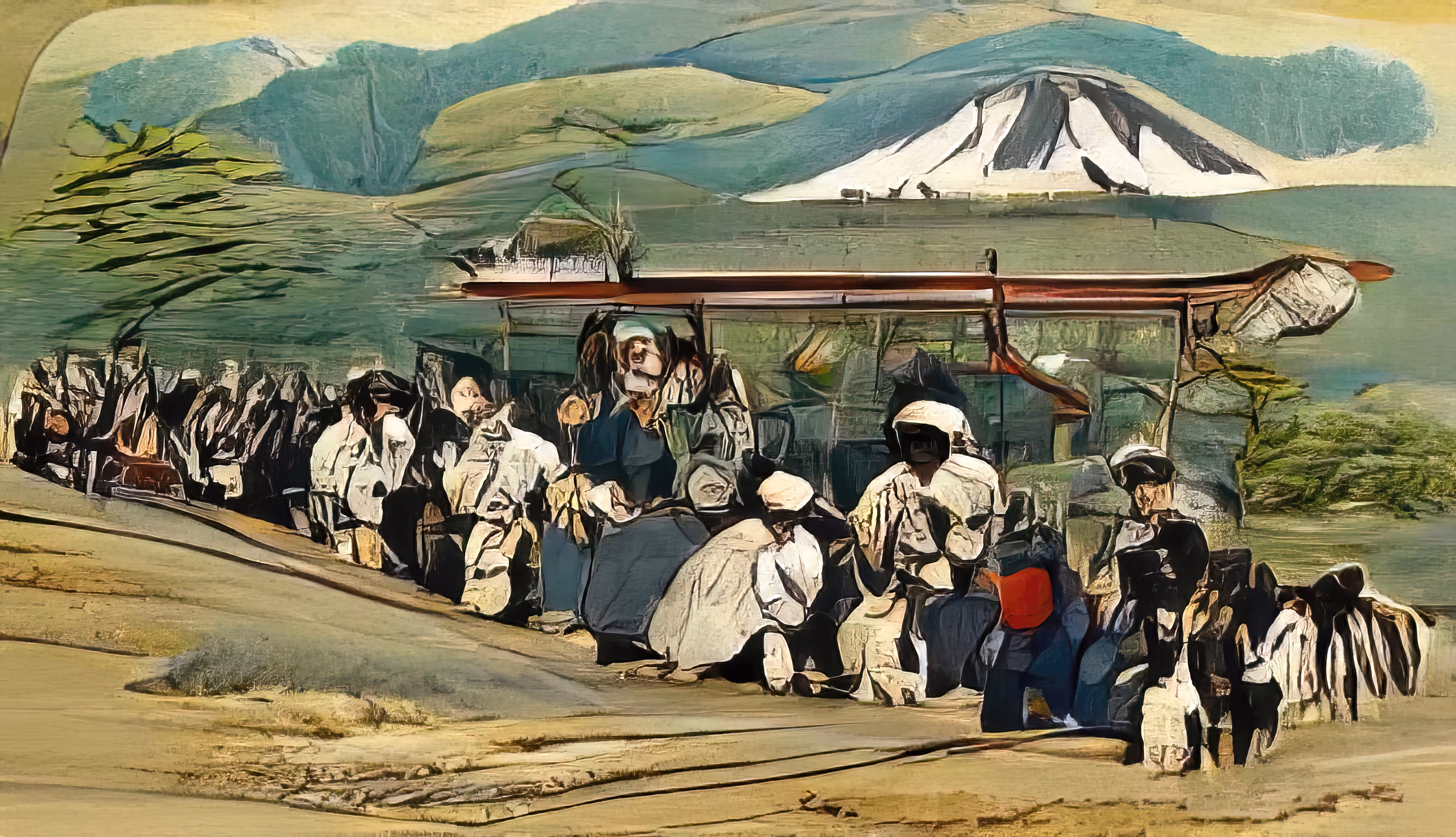 People on Pilgrimage to Mount Narita