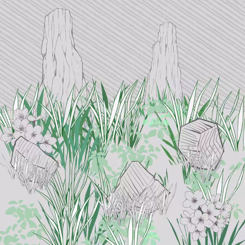 Wild Grass and Rubble #155