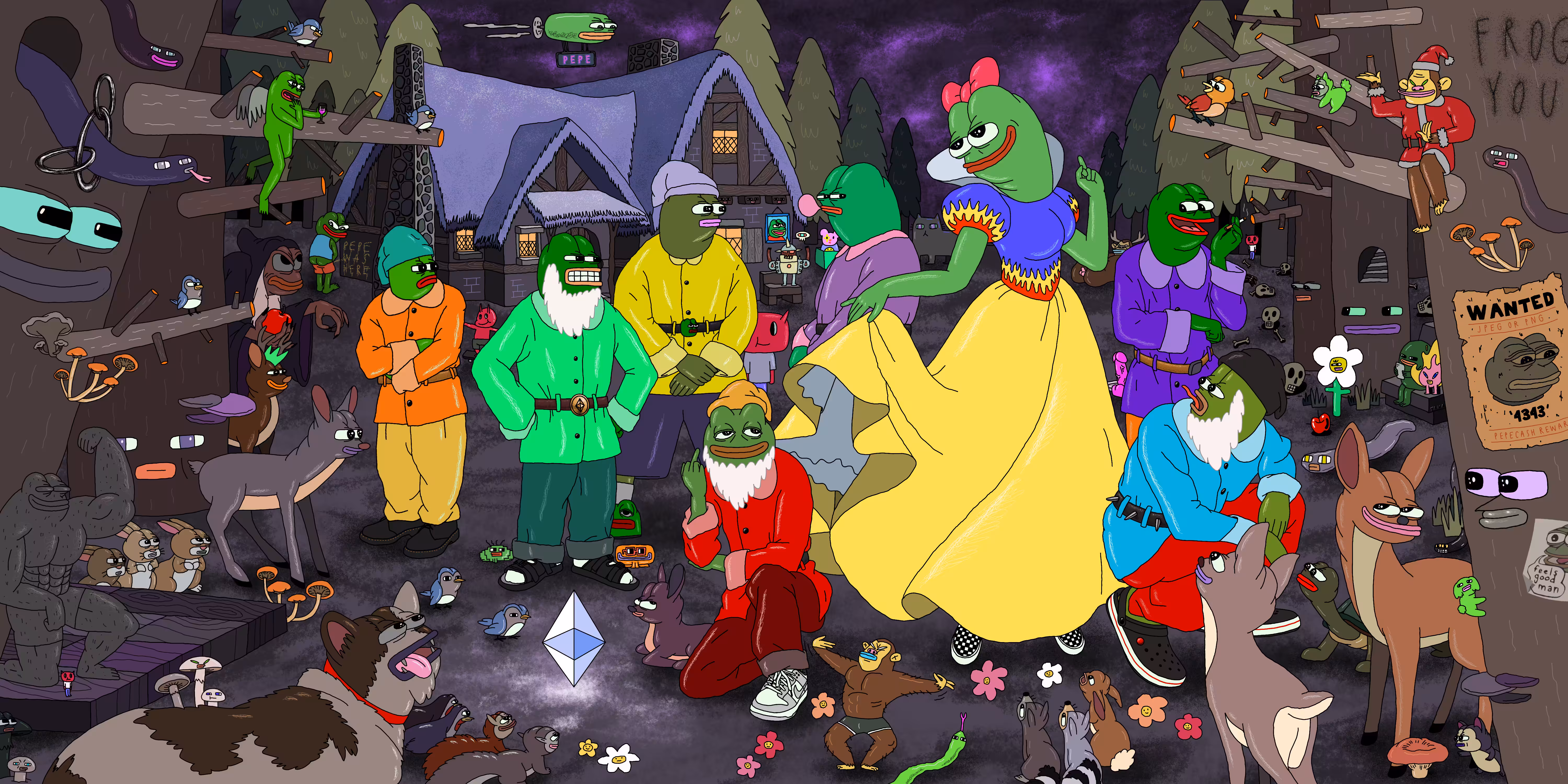 SNOW GREEN and 7 PEPES