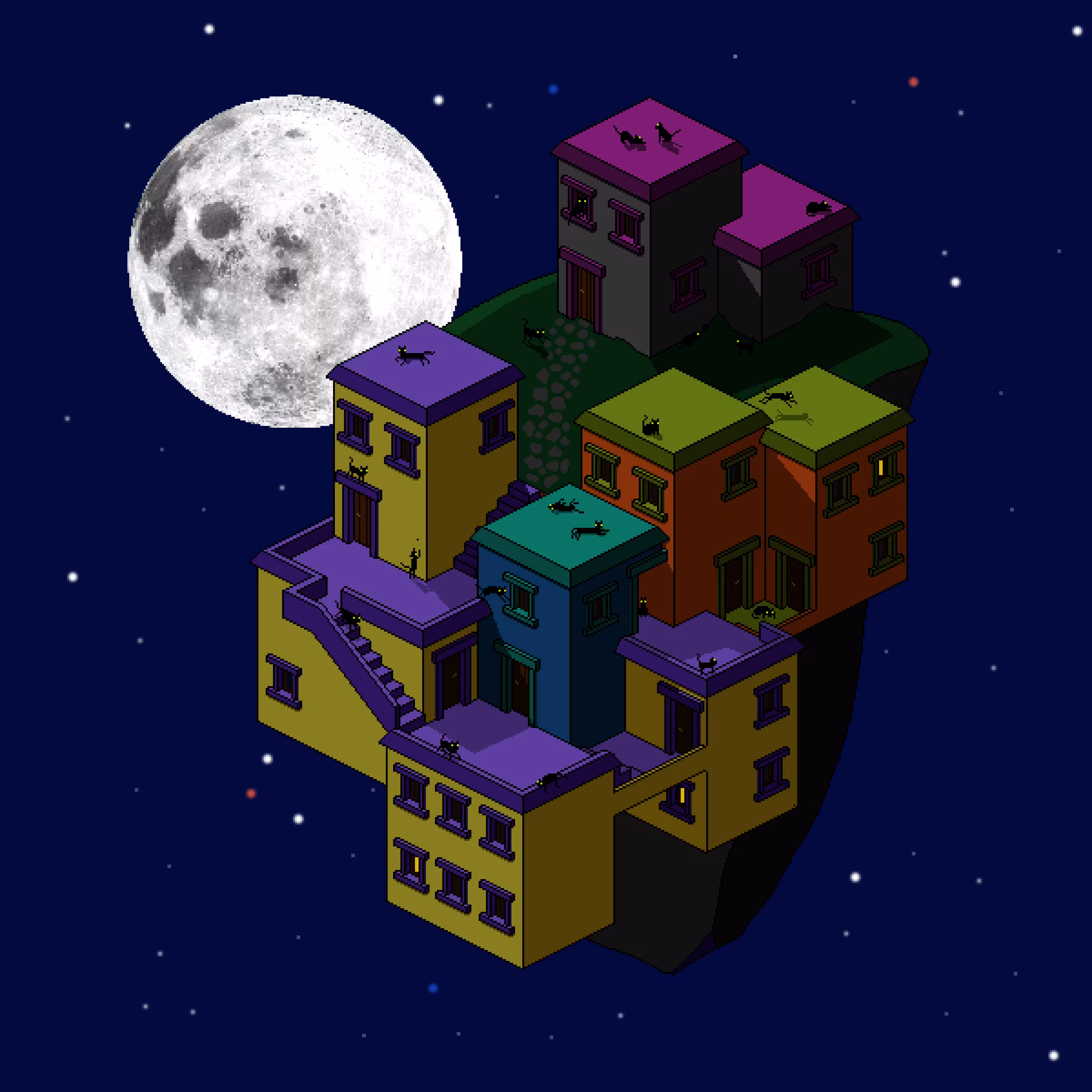 Clod 739:  the night belongs to cats