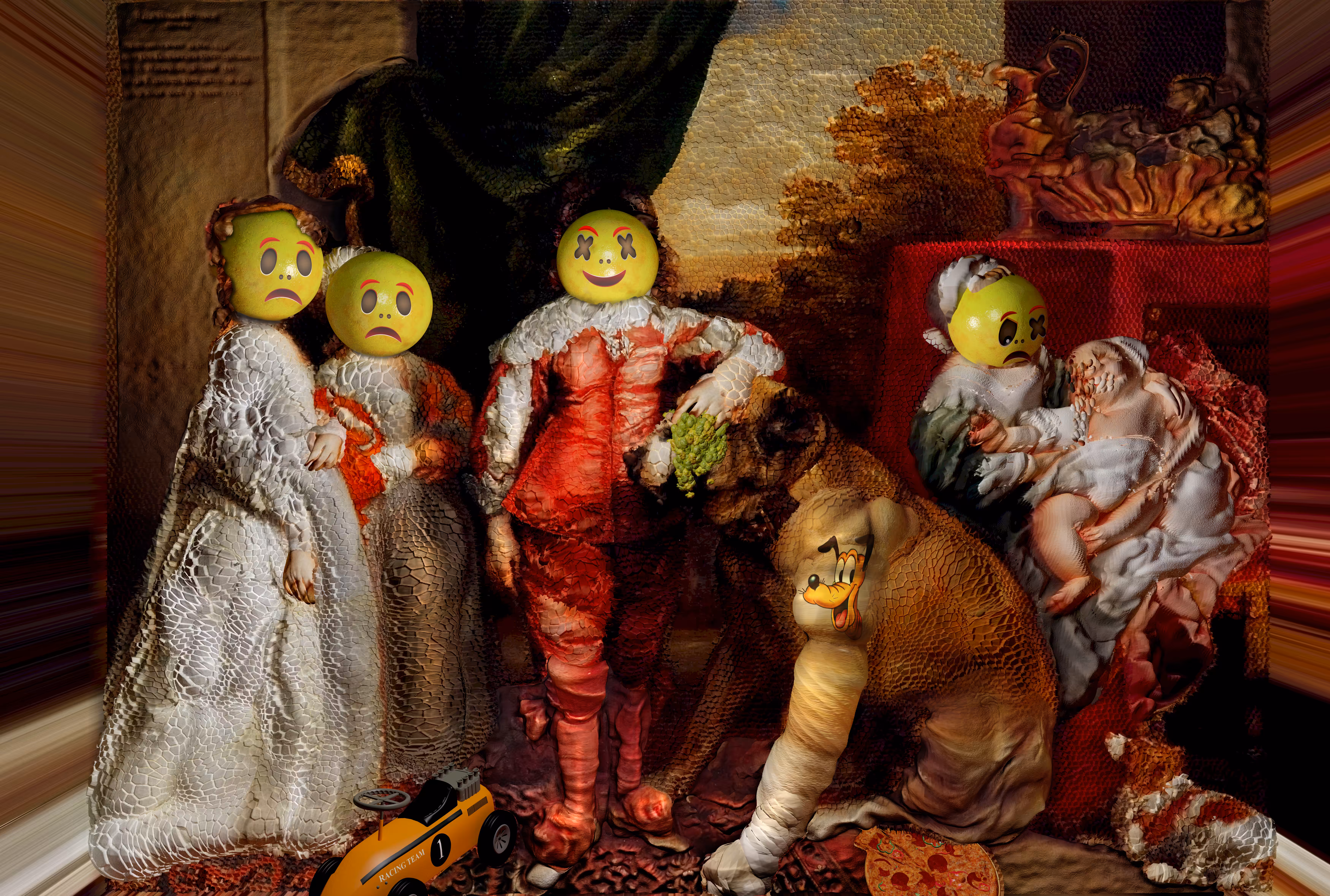 Ghost Portrait #8 - THE FIVE ELDEST CHILDREN OF CHARLES I