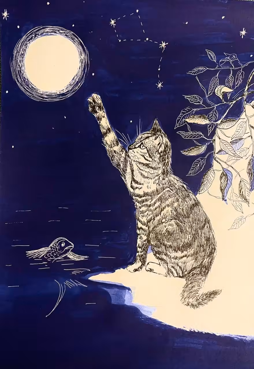 Paw to the moon!