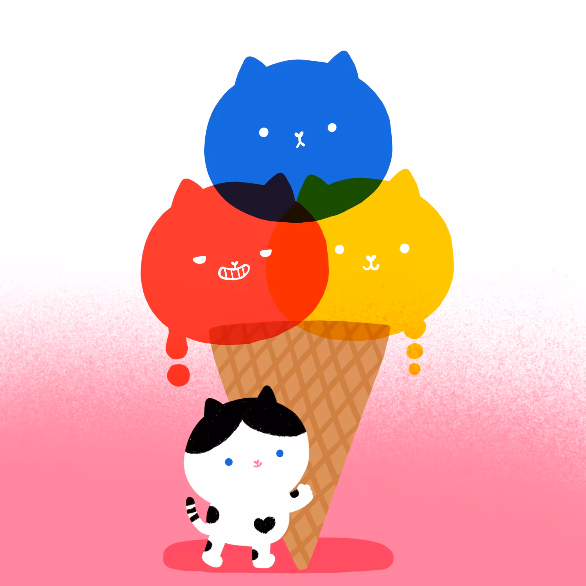 Primary Colors Ice-cream