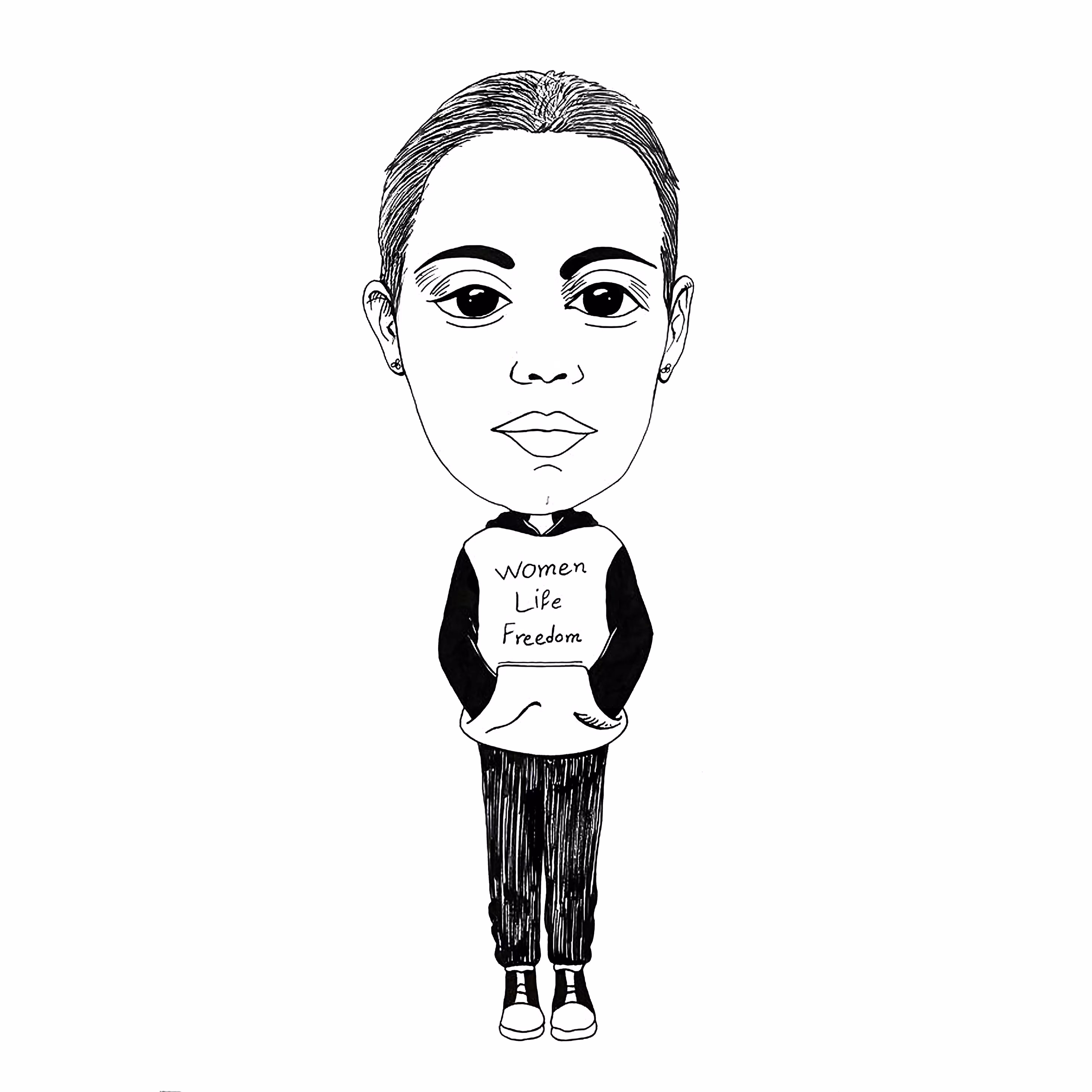 woman: Short hair woman