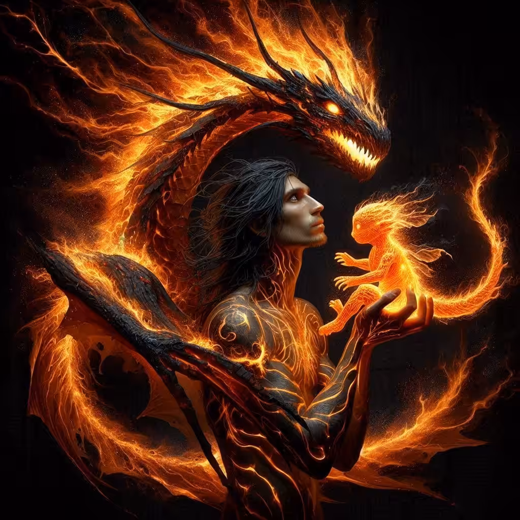 Man dragon 