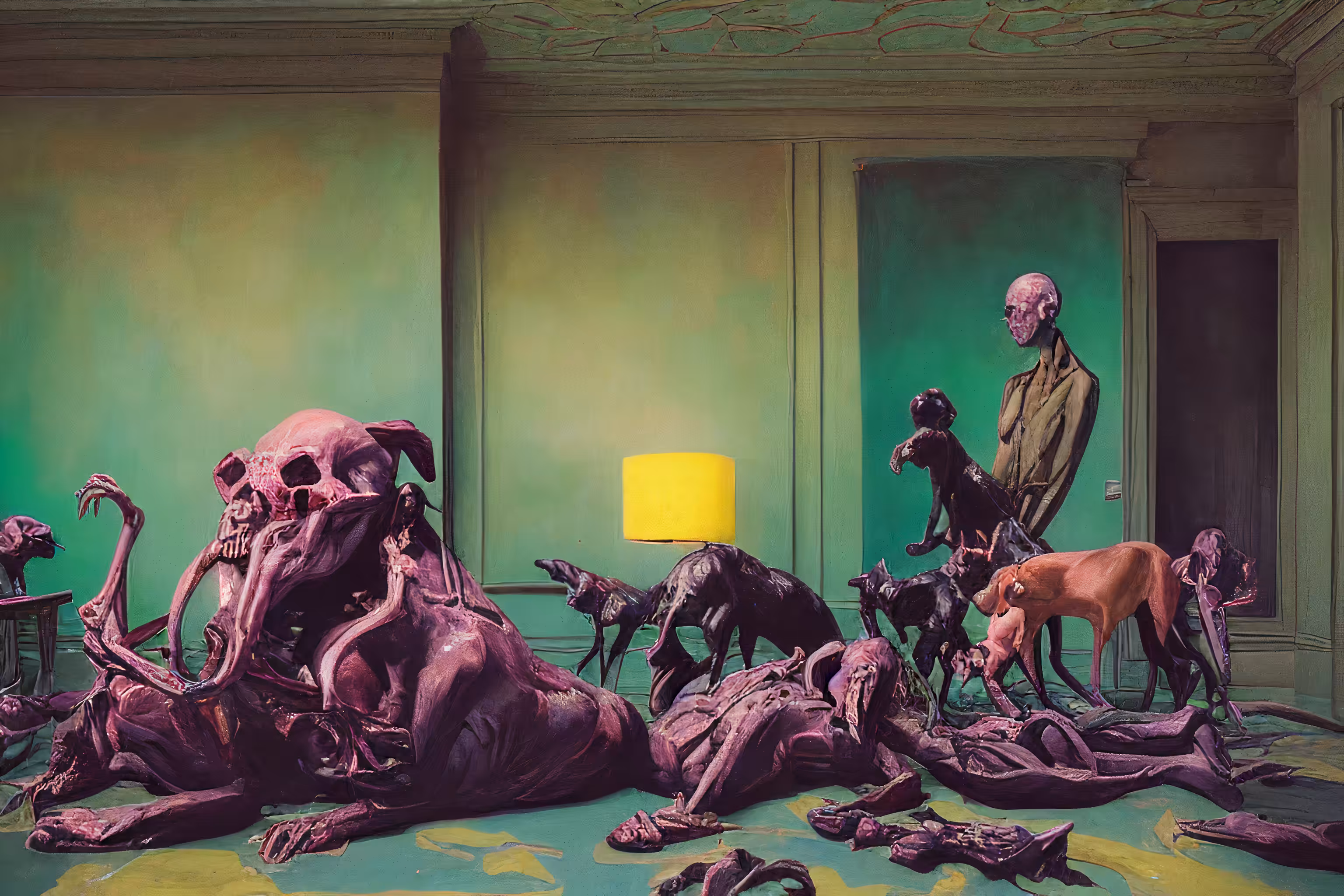 Disorder in the living quarters.