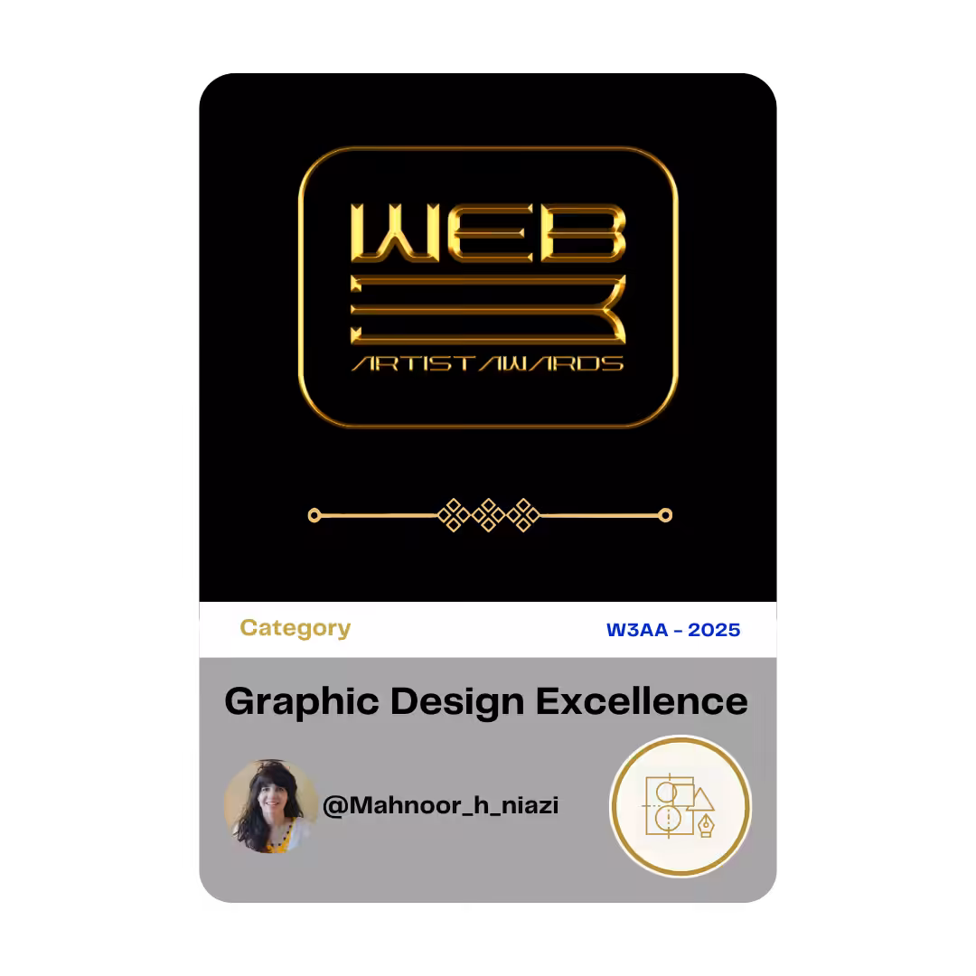 Award 23 - Graphic Design - @Manhoor_h_niazi