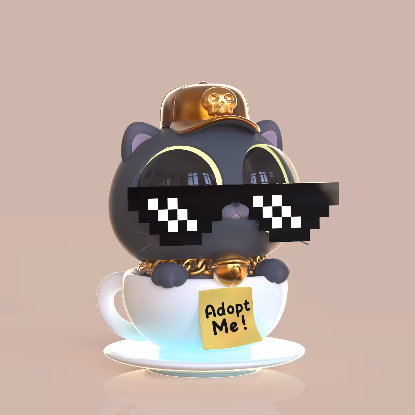Cupcat #016 Thug life